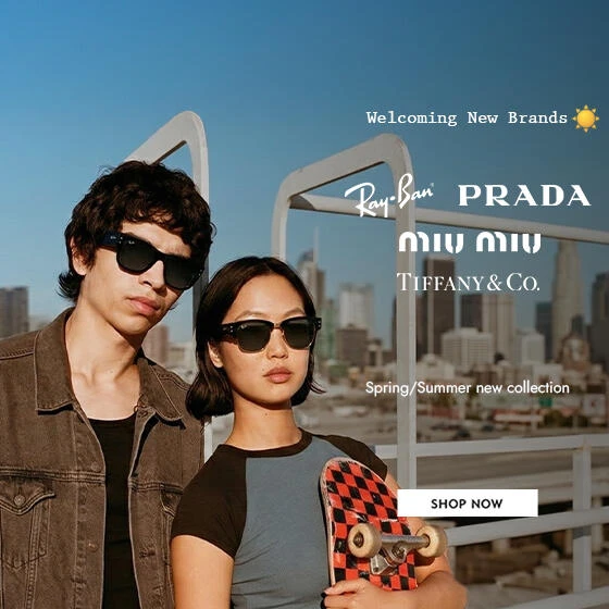 ray ban, prada tiffany&co.& Miu Miu