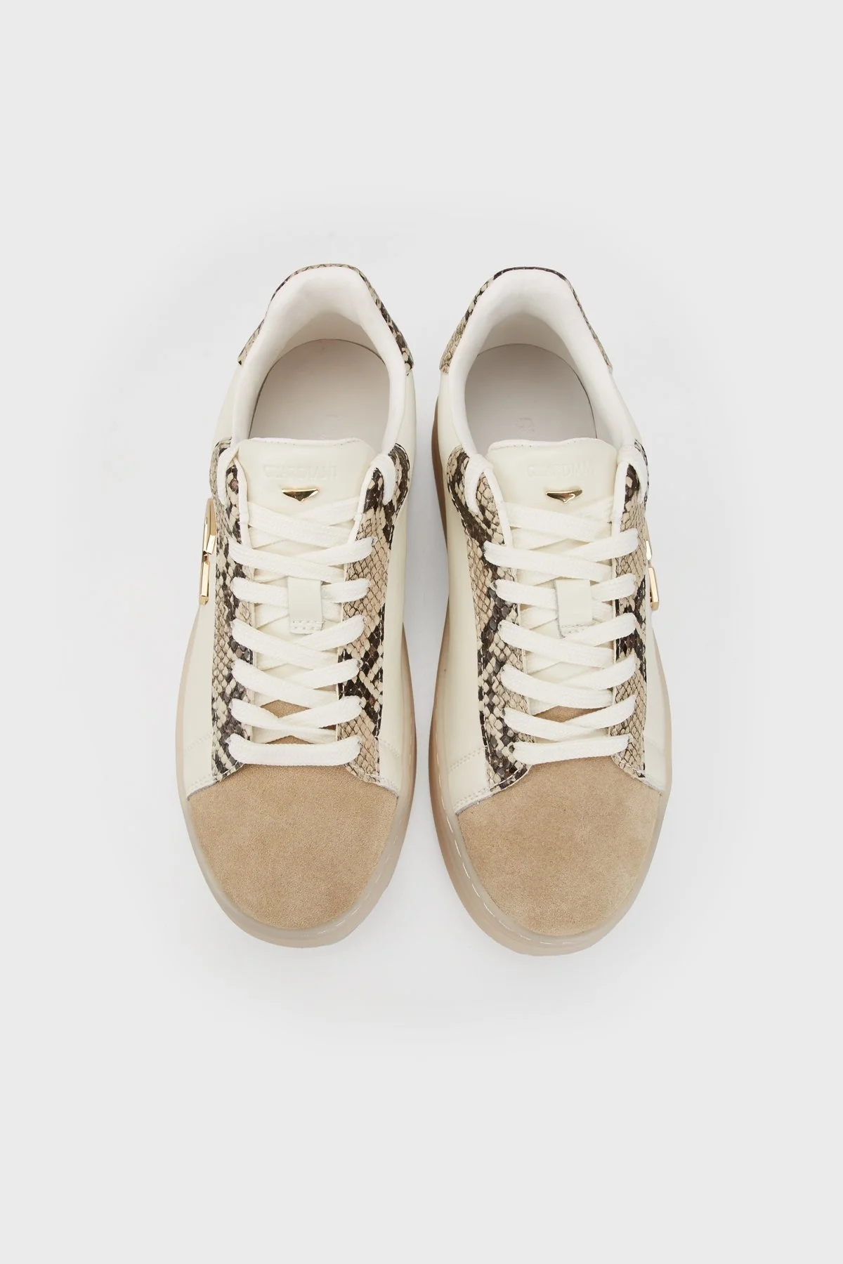 Alberto Guardiani Deri Süet Sneaker Bayan Ayakkabı AGW431001 BEYAZ - 5