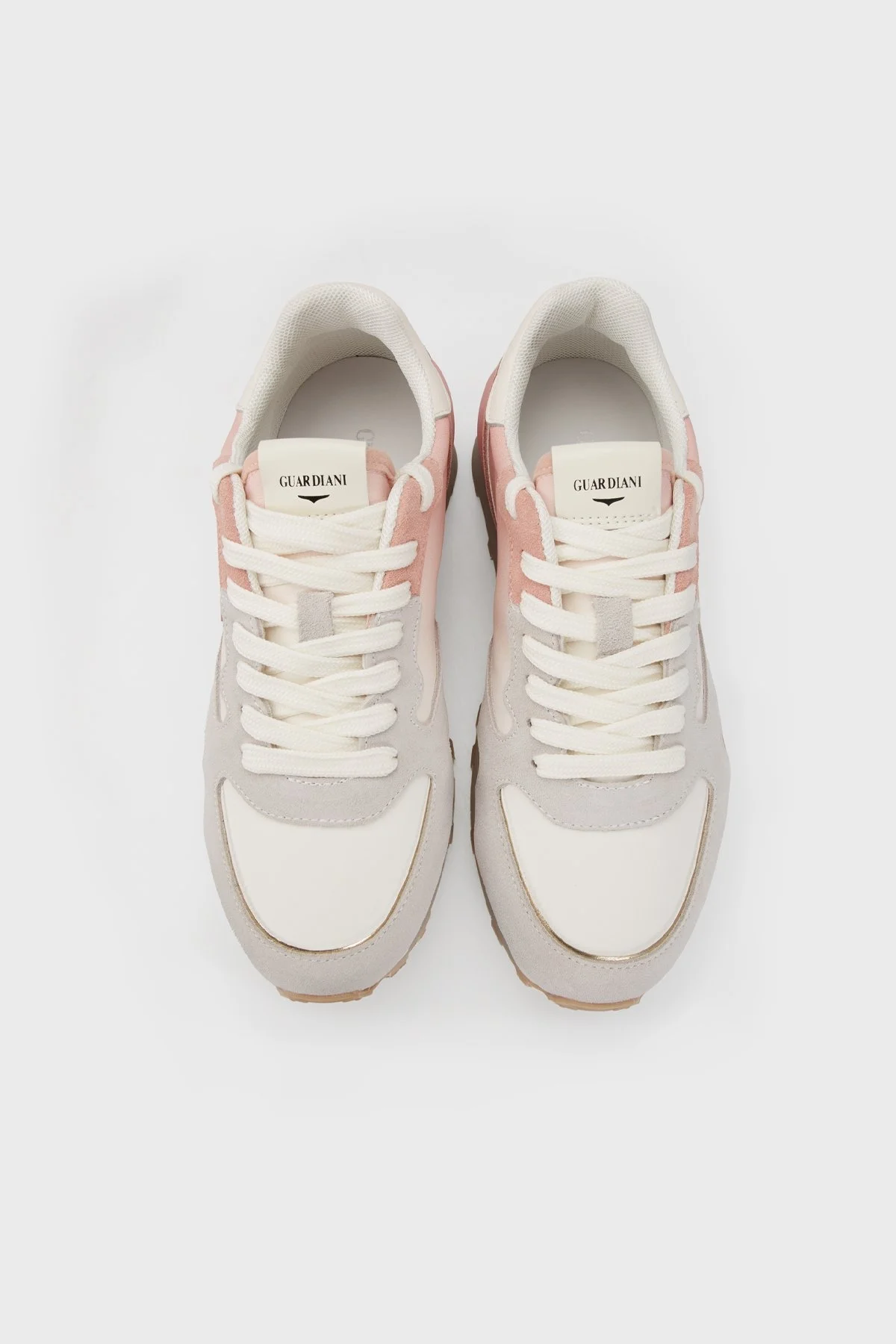 Alberto Guardiani Süet Sneaker Bayan Ayakkabı AGW410100 PEMBE-BEYAZ - 5