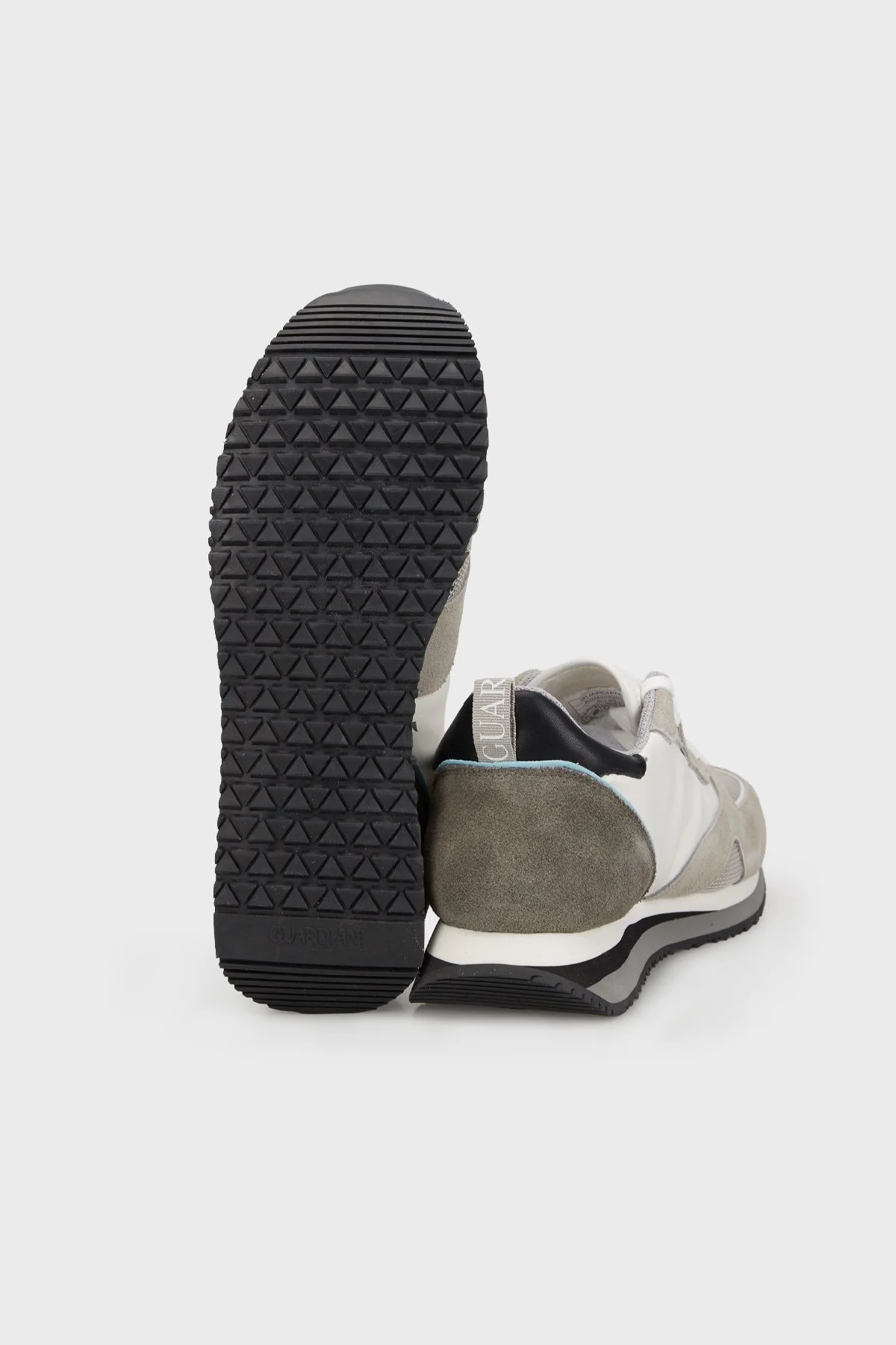 Alberto Guardiani Süet Sneaker Erkek Ayakkabı AGM009207 BEYAZ-GRİ - 3