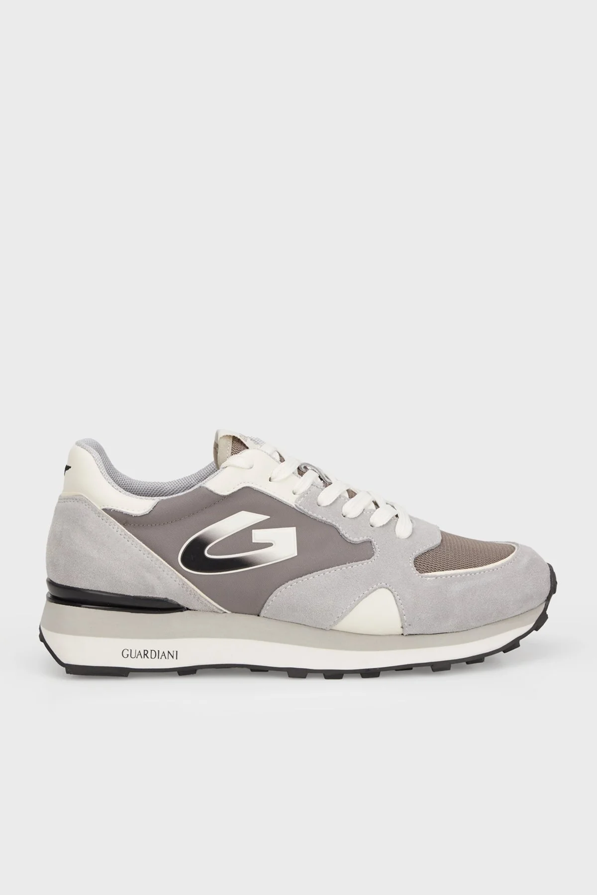 Alberto Guardiani Süet Sneaker Erkek Ayakkabı AGM316103 GRİ - 1