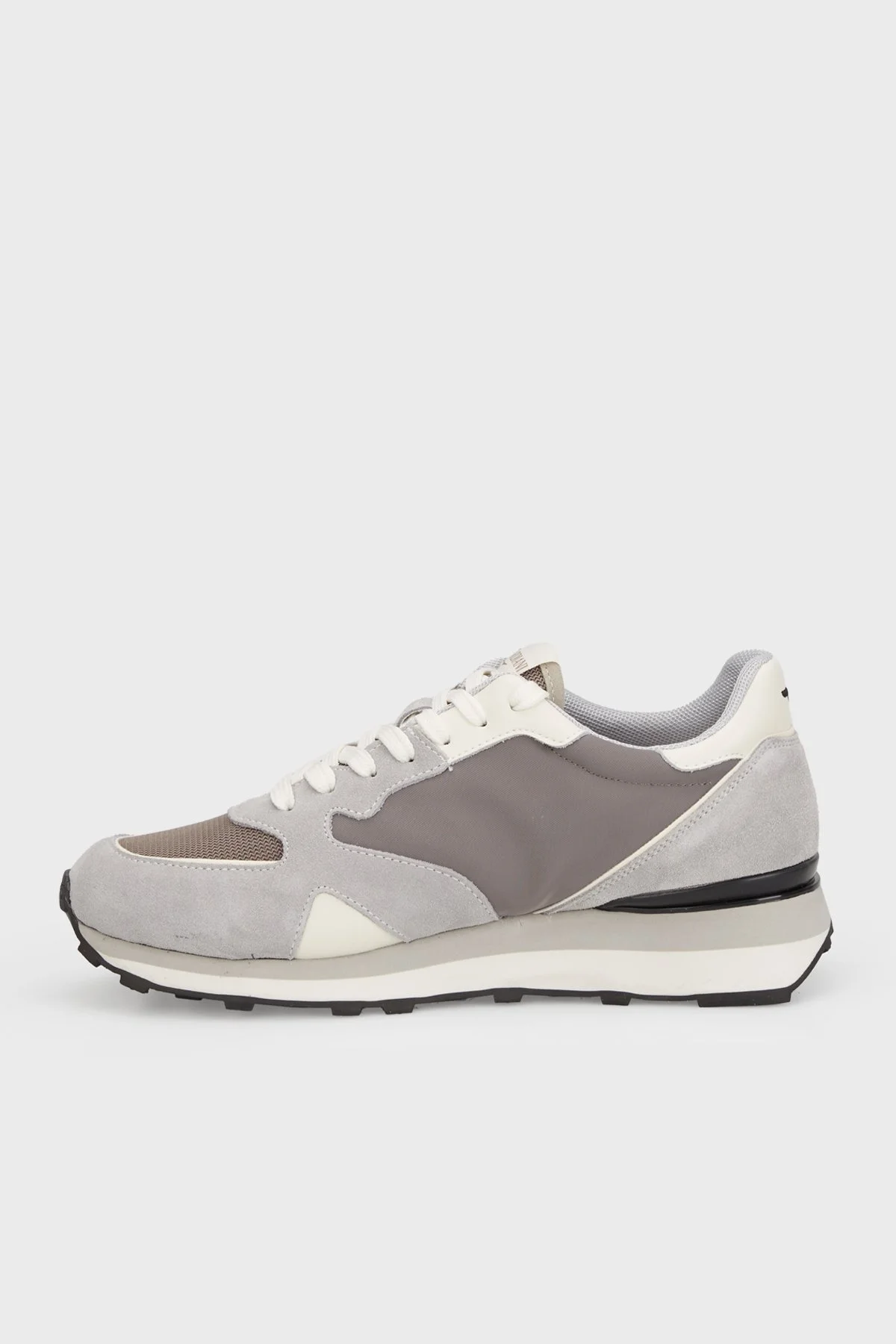 Alberto Guardiani Süet Sneaker Erkek Ayakkabı AGM316103 GRİ - 2