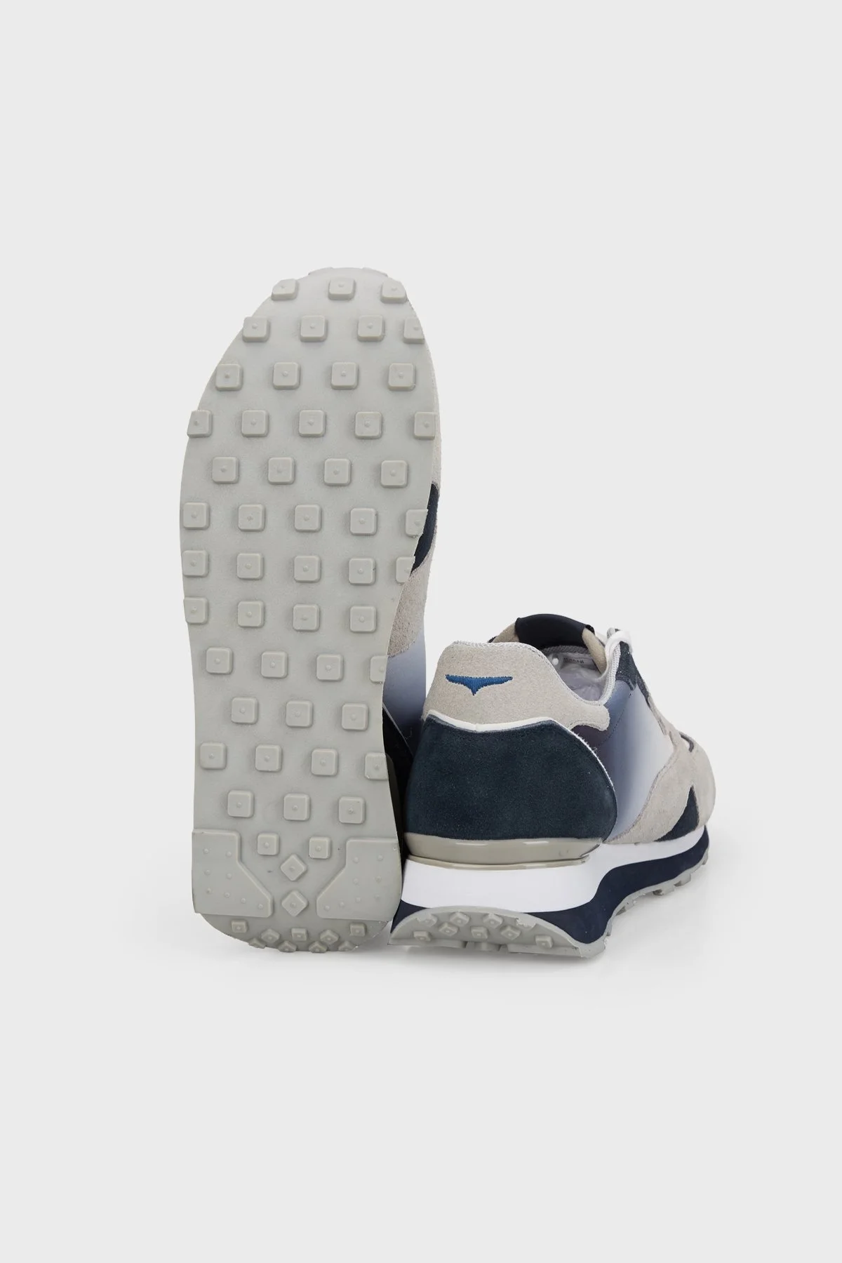 Alberto Guardiani Süet Sneaker Erkek Ayakkabı AGM316203 GRİ-LACİVERT - 4