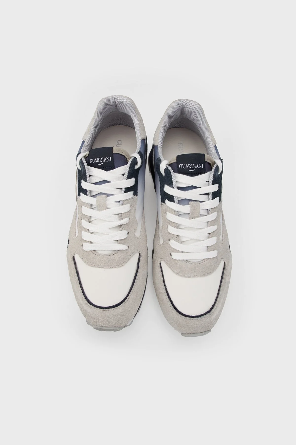 Alberto Guardiani Süet Sneaker Erkek Ayakkabı AGM316203 GRİ-LACİVERT - 5