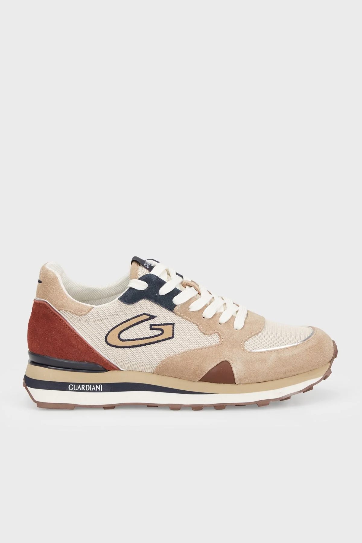 Alberto Guardiani Süet Sneaker Erkek Ayakkabı AGM316301 BEJ - 1