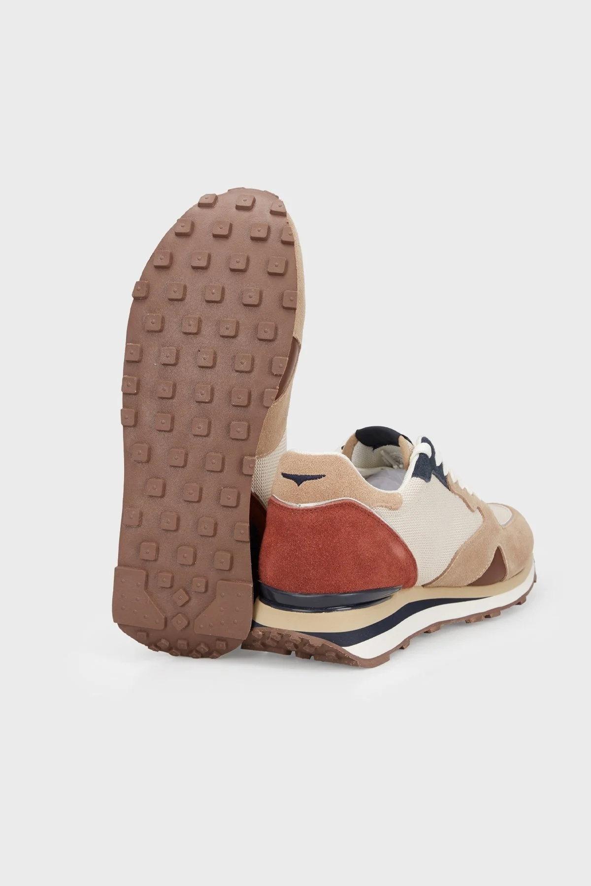 Alberto Guardiani Süet Sneaker Erkek Ayakkabı AGM316301 BEJ - 4