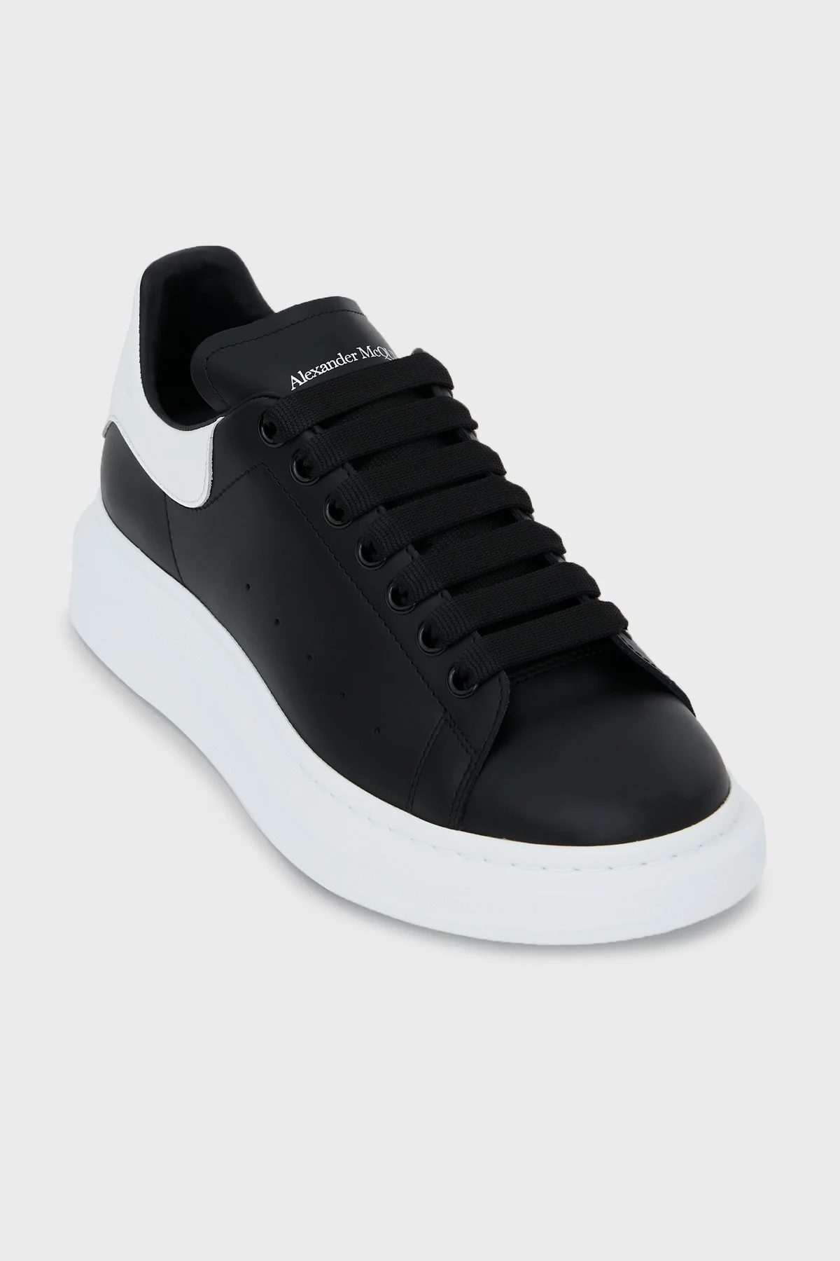 Mcqueen % 100 Deri Erkek Ayakkabı 553680WHGP5 1070 SİYAH-BEYAZ - 7