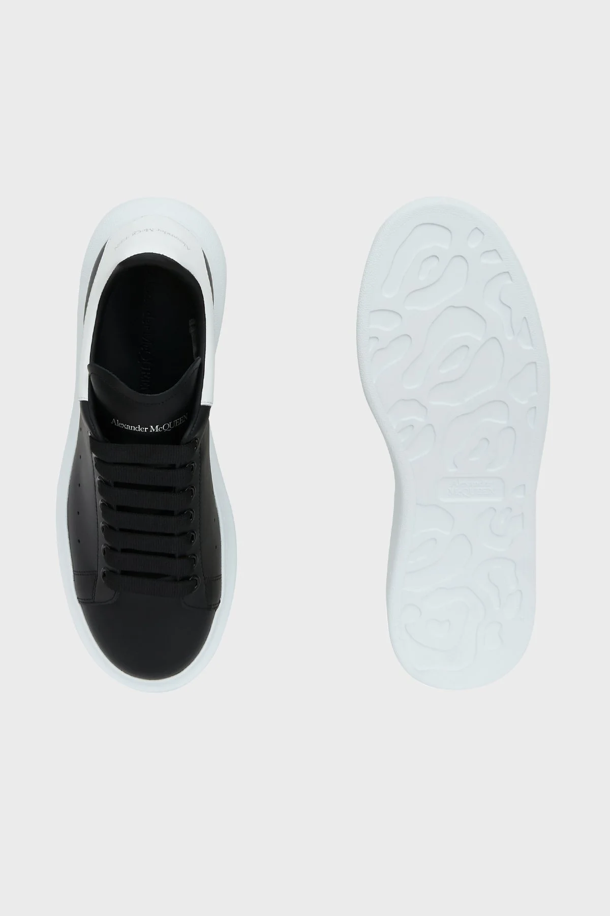 Mcqueen % 100 Deri Erkek Ayakkabı 553680WHGP5 1070 SİYAH-BEYAZ - 9