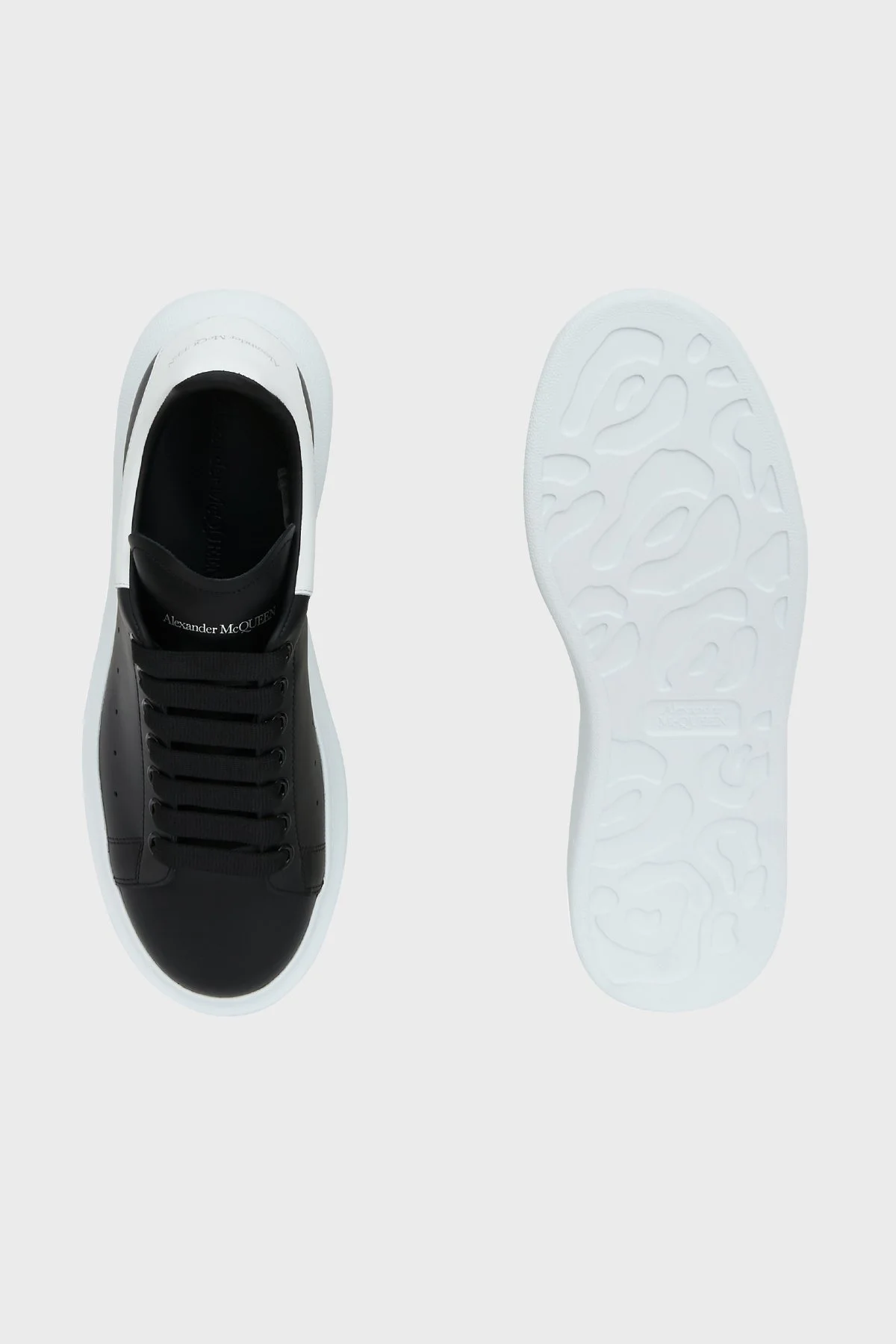 Mcqueen % 100 Deri Erkek Ayakkabı 553680WHGP5 1070 SİYAH-BEYAZ - 4