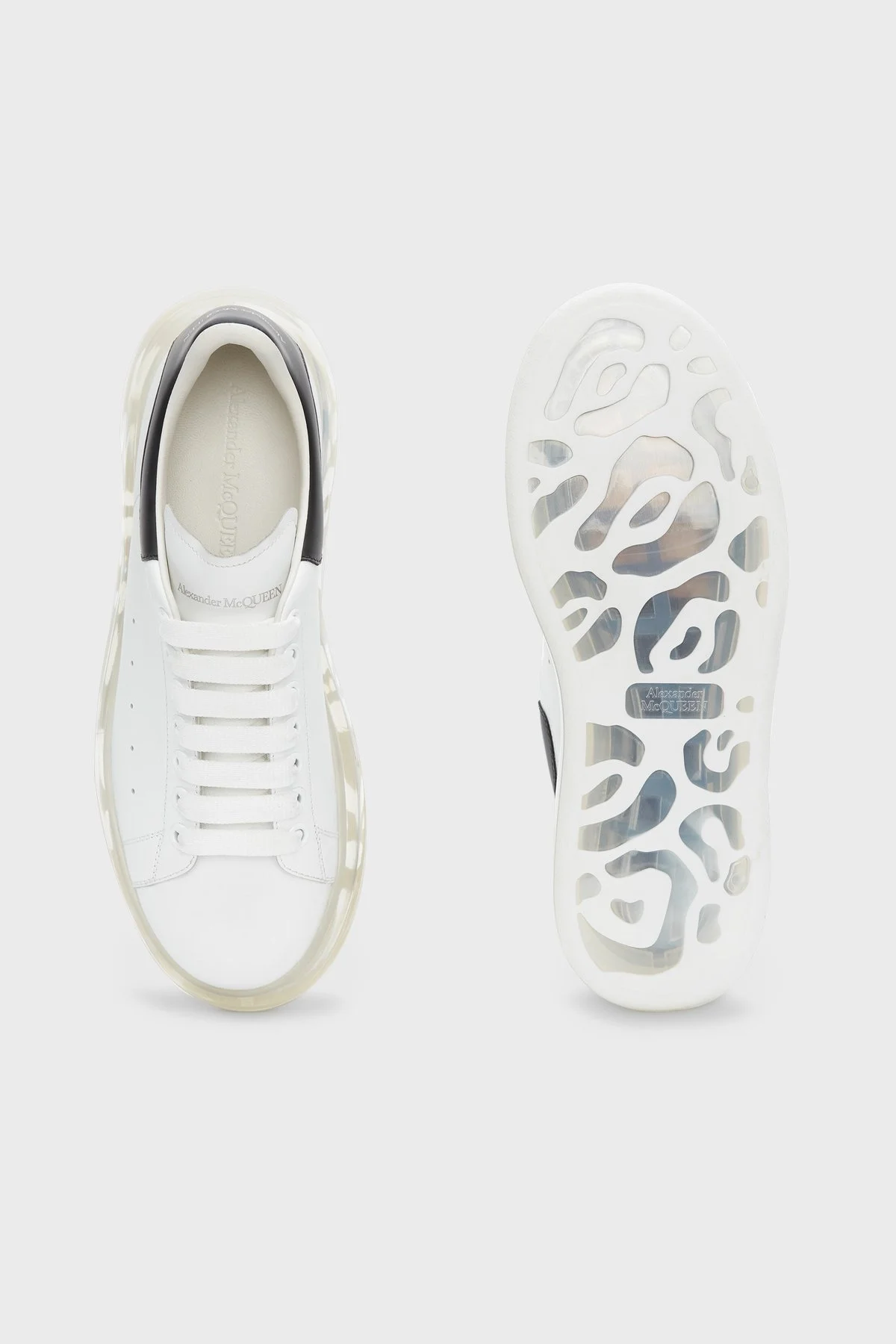 Mcqueen % 100 Deri Sneaker Erkek Ayakkabı 604232WHX98 9061 BEYAZ-SİYAH - 4