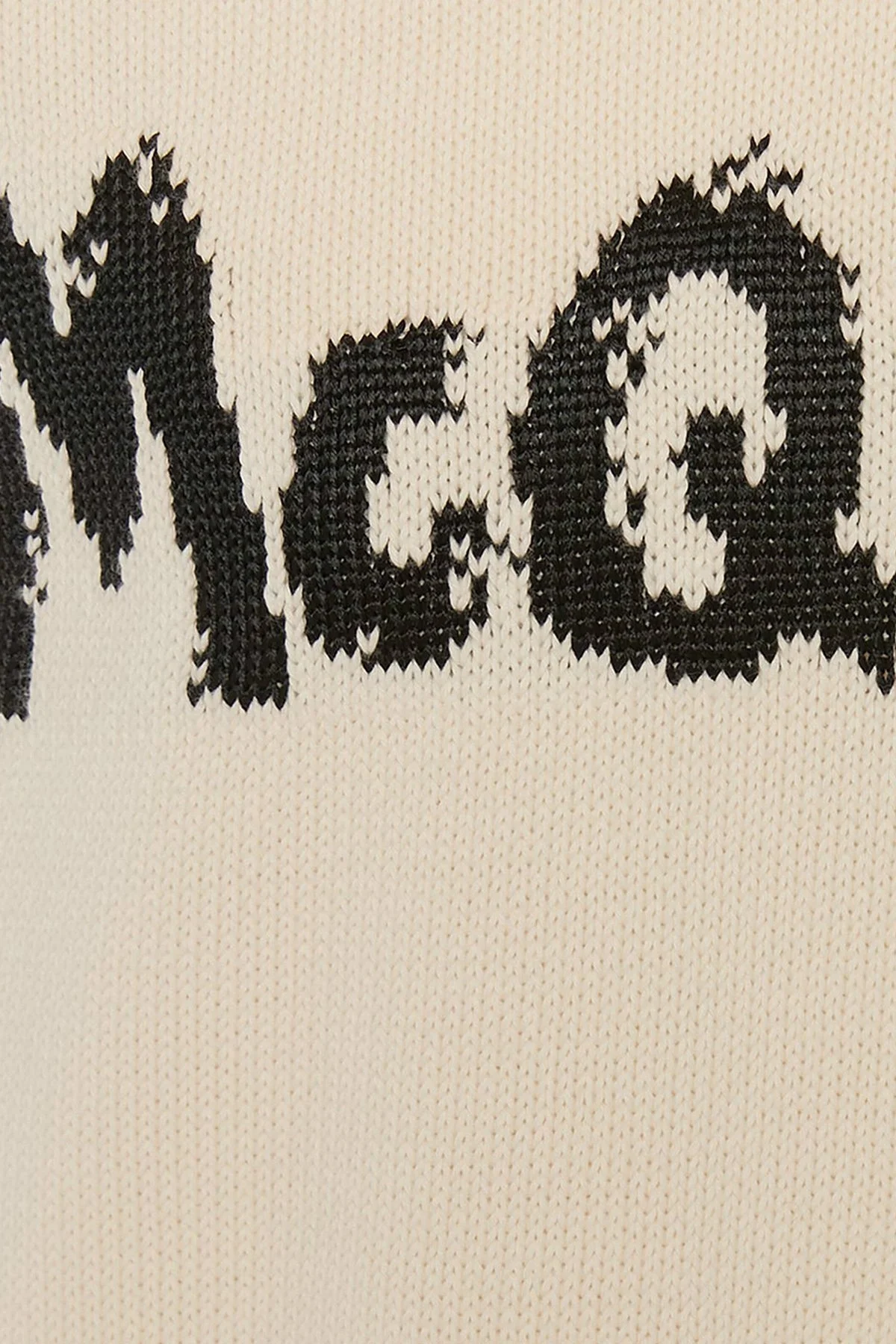 Mcqueen Baskılı Regular Fit Bisiklet Yaka % 100 Pamuk Erkek Kazak 626454Q1WZL 9227 KIRIK BEYAZ - 7