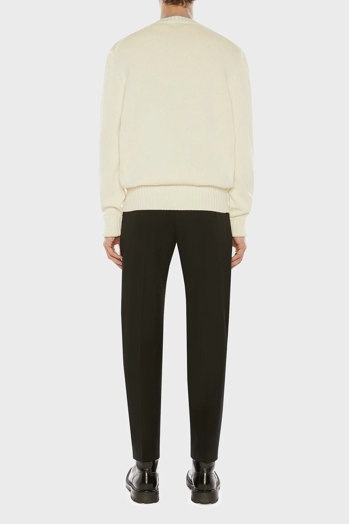 Mcqueen Baskılı Regular Fit Bisiklet Yaka % 100 Pamuk Erkek Kazak 626454Q1WZL 9227 KIRIK BEYAZ - 8