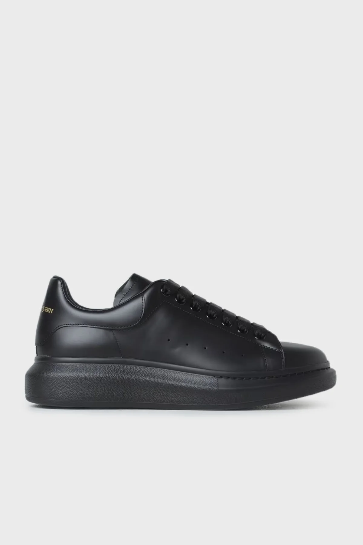 Alexander Mcqueen Deri Sneaker Erkek Ayakkabı 553761 WHGP0 1000 SİYAH - 1