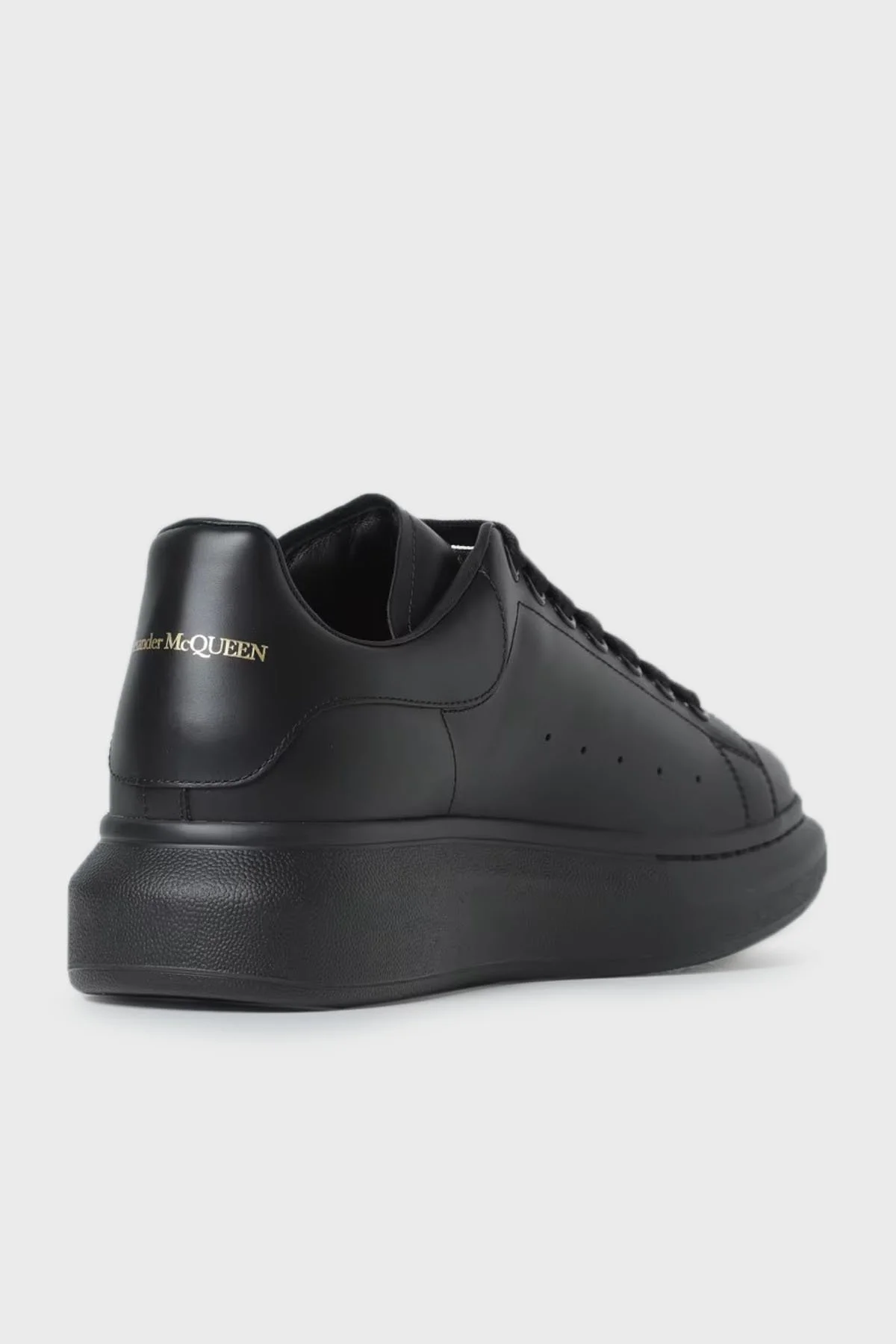 Alexander Mcqueen Deri Sneaker Erkek Ayakkabı 553761 WHGP0 1000 SİYAH - 4