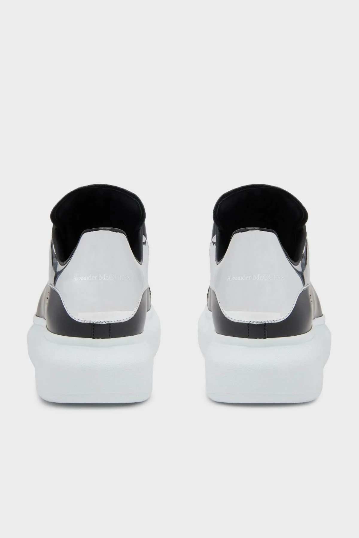 Mcqueen Hakiki Deri Sneaker Bayan Ayakkabı 718232WIEE4 1081 SİYAH-GÜMÜŞ - 8