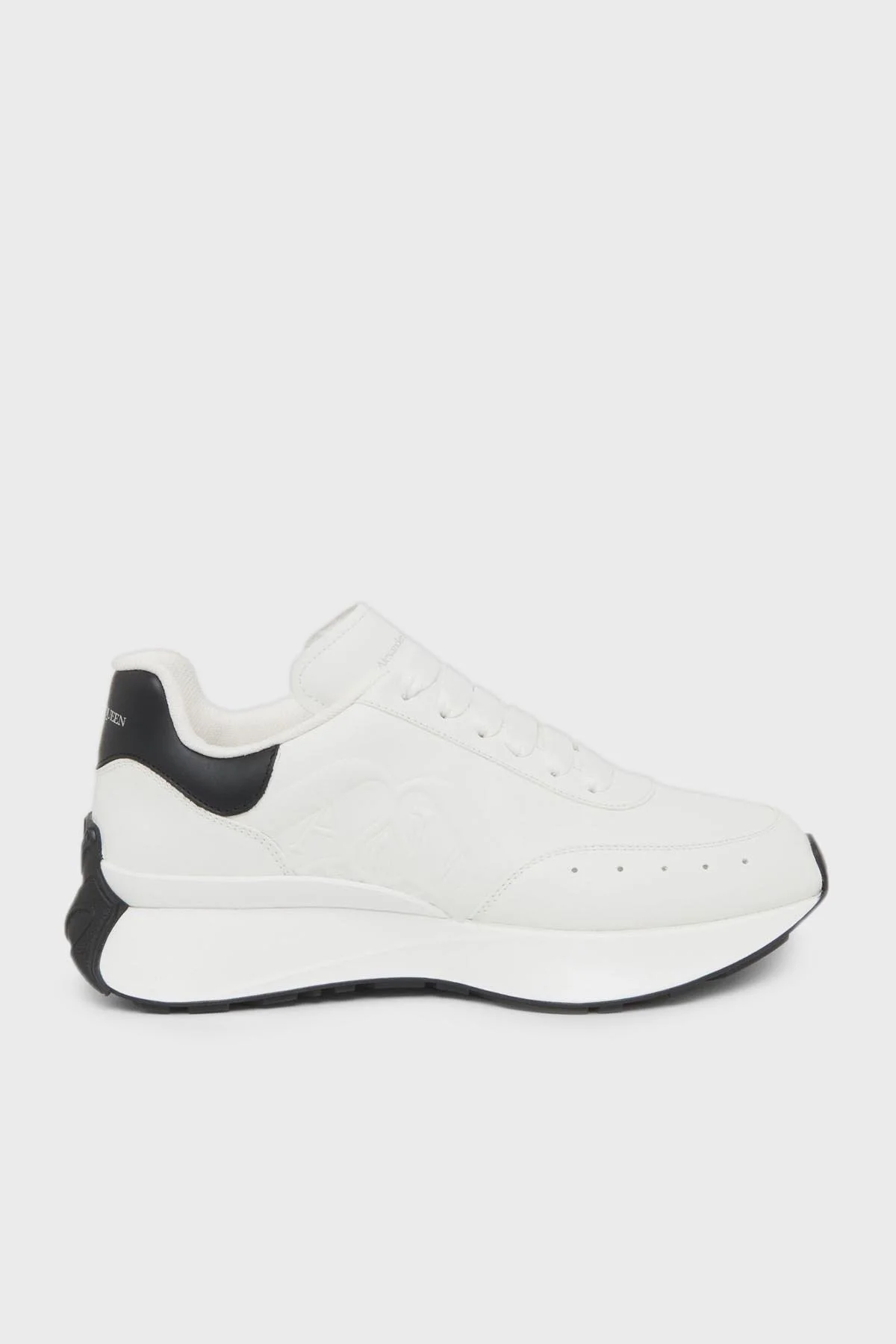 Mcqueen Hakiki Deri Sneaker Kadın Ayakkabı 782630WIDN5 9061 BEYAZ-SİYAH - 1