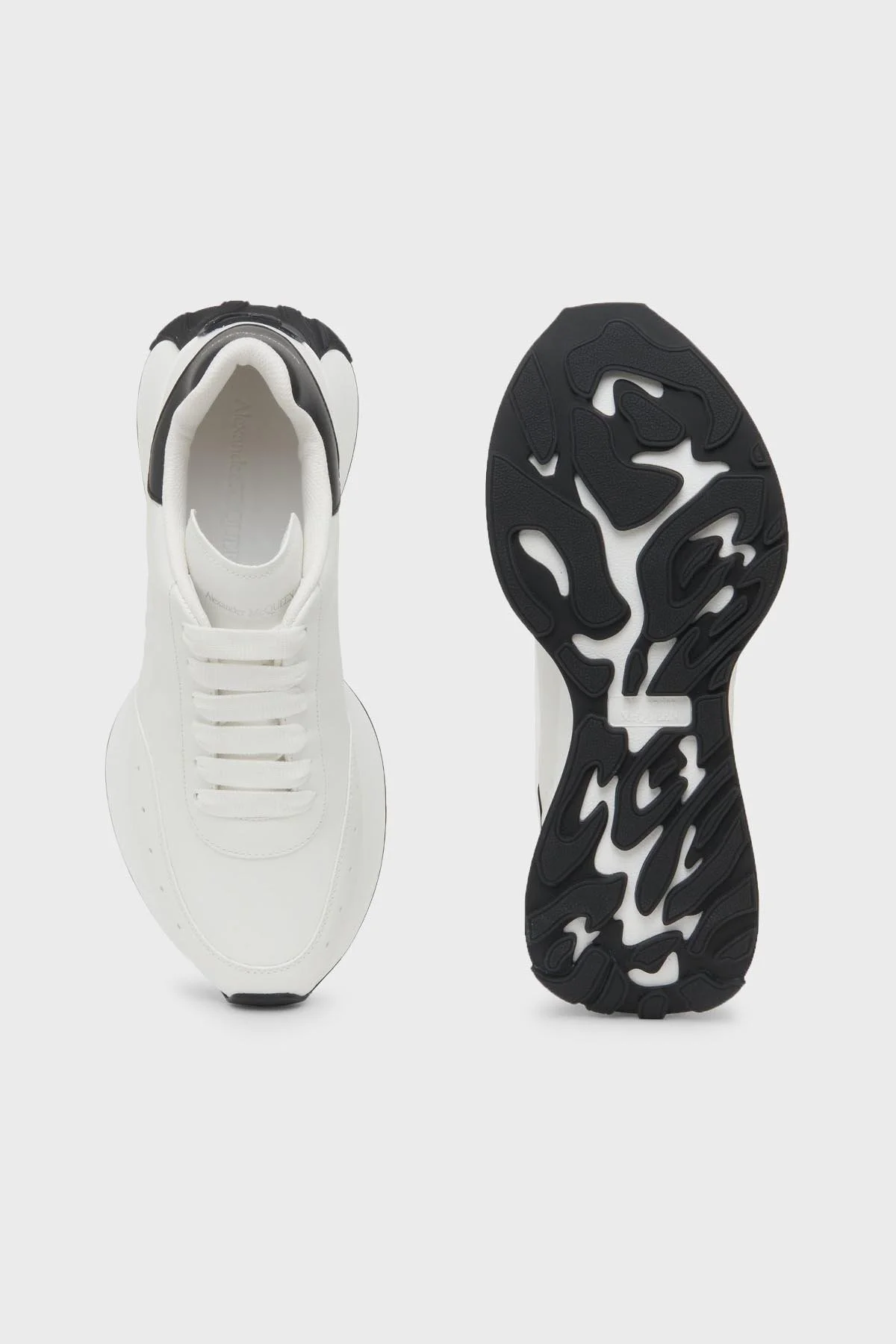 Mcqueen Hakiki Deri Sneaker Kadın Ayakkabı 782630WIDN5 9061 BEYAZ-SİYAH - 4