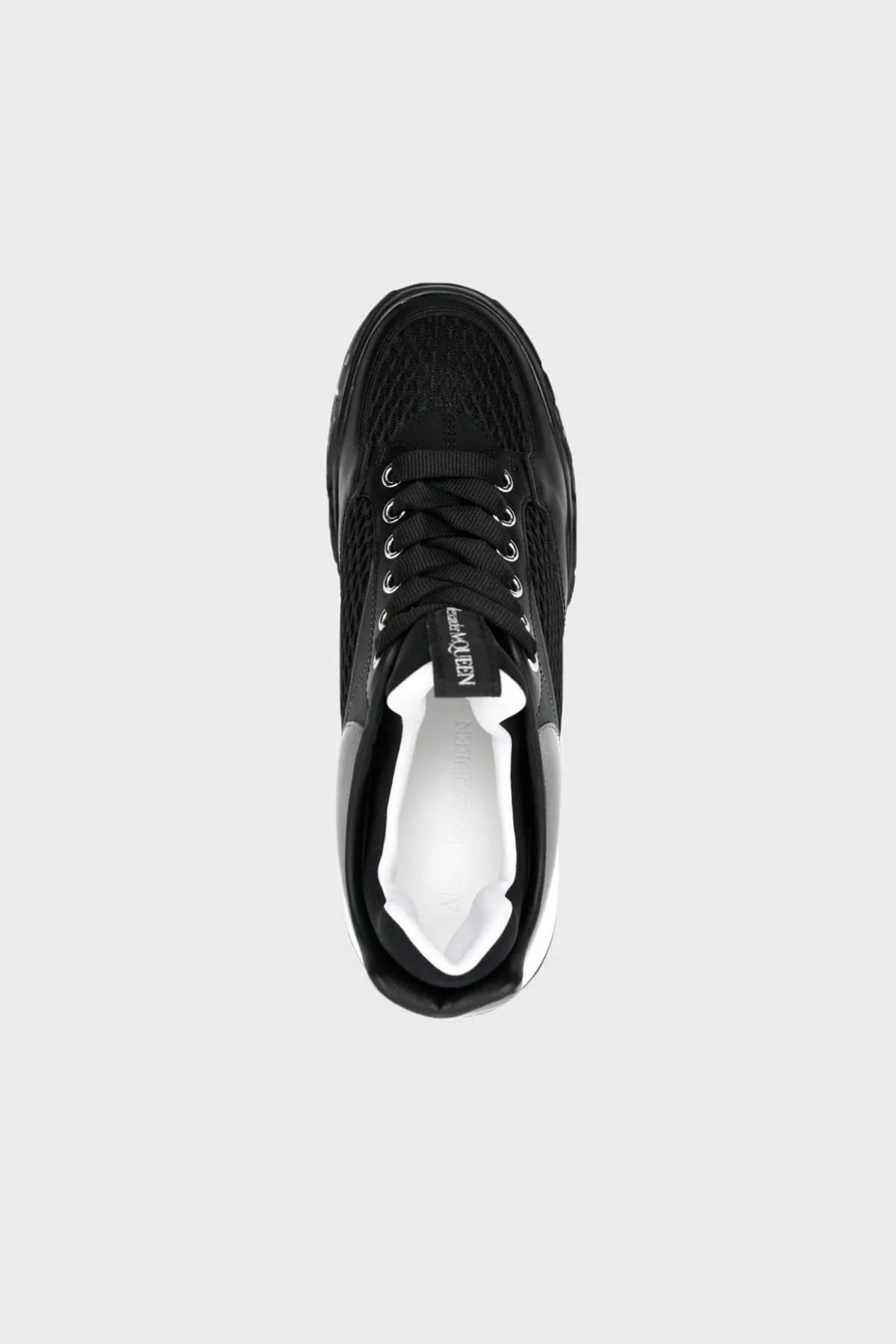 Alexander Mcqueen Hakiki Deri Sneaker Erkek Ayakkabı 777226W4XI1 1015 SİYAH - 3
