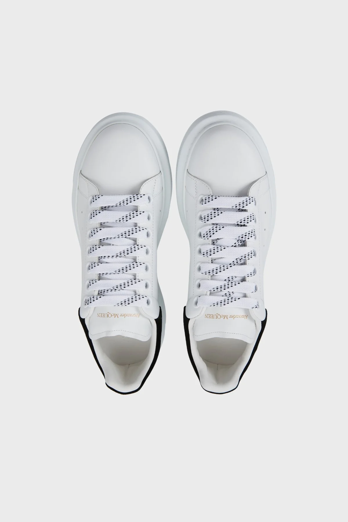 Mcqueen Logolu Hakiki Deri Sneaker Bayan Ayakkabı 553770WHGP7 9061 BEYAZ-SİYAH - 5