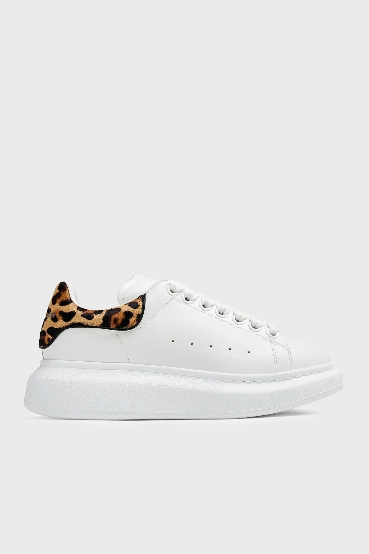 Mcqueen Logolu Hakiki Deri Sneaker Kadın Ayakkabı 718139WIFTI 9316 BEYAZ - 1
