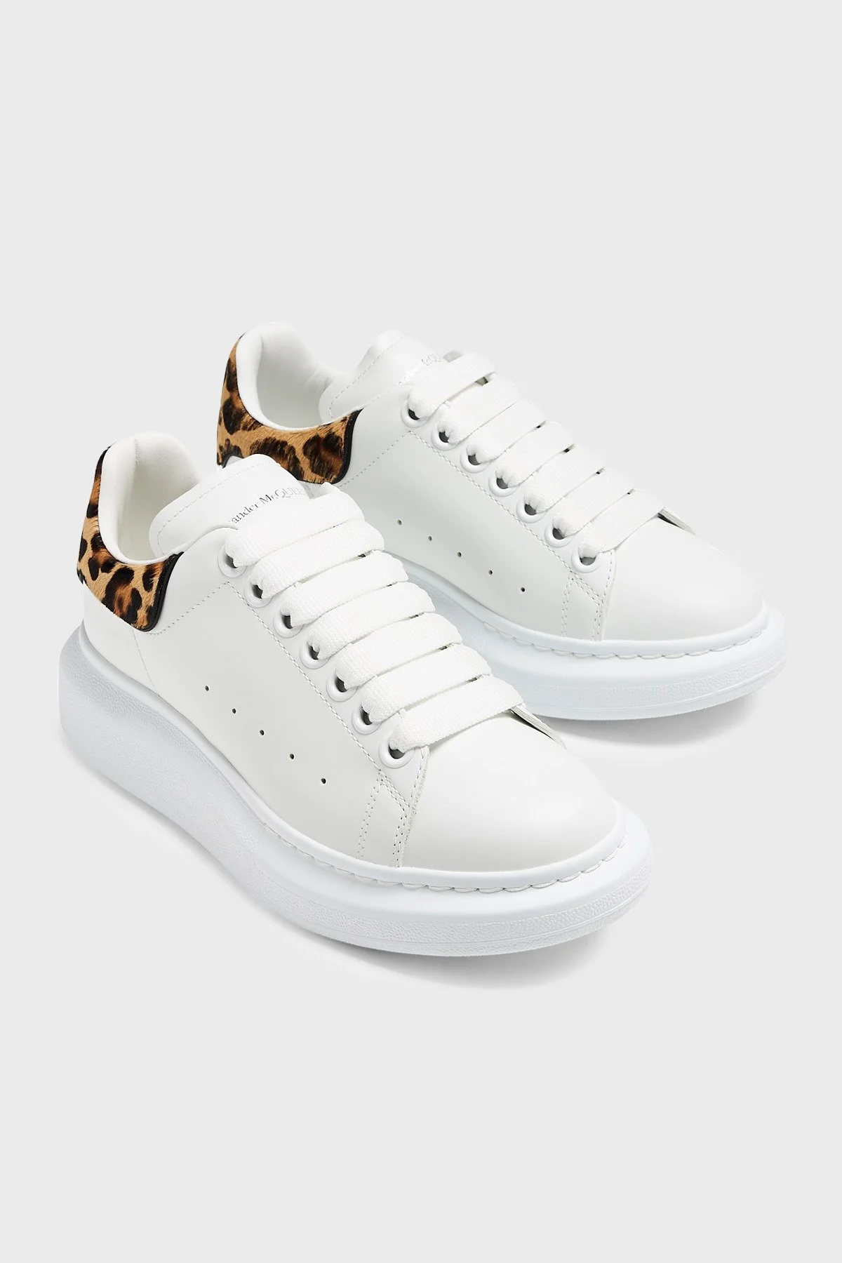 Mcqueen Logolu Hakiki Deri Sneaker Kadın Ayakkabı 718139WIFTI 9316 BEYAZ - 2