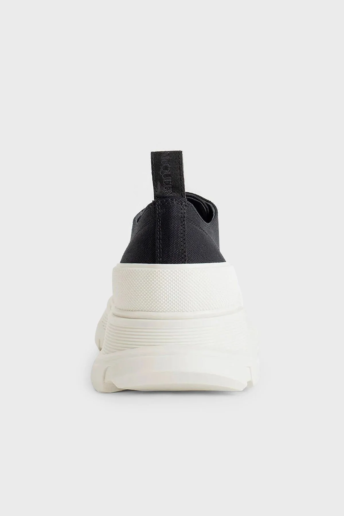 Alexander Mcqueen Logolu Platform Erkek Ayakkabı 705660 W4MV2 1070 SİYAH-BEYAZ - 3