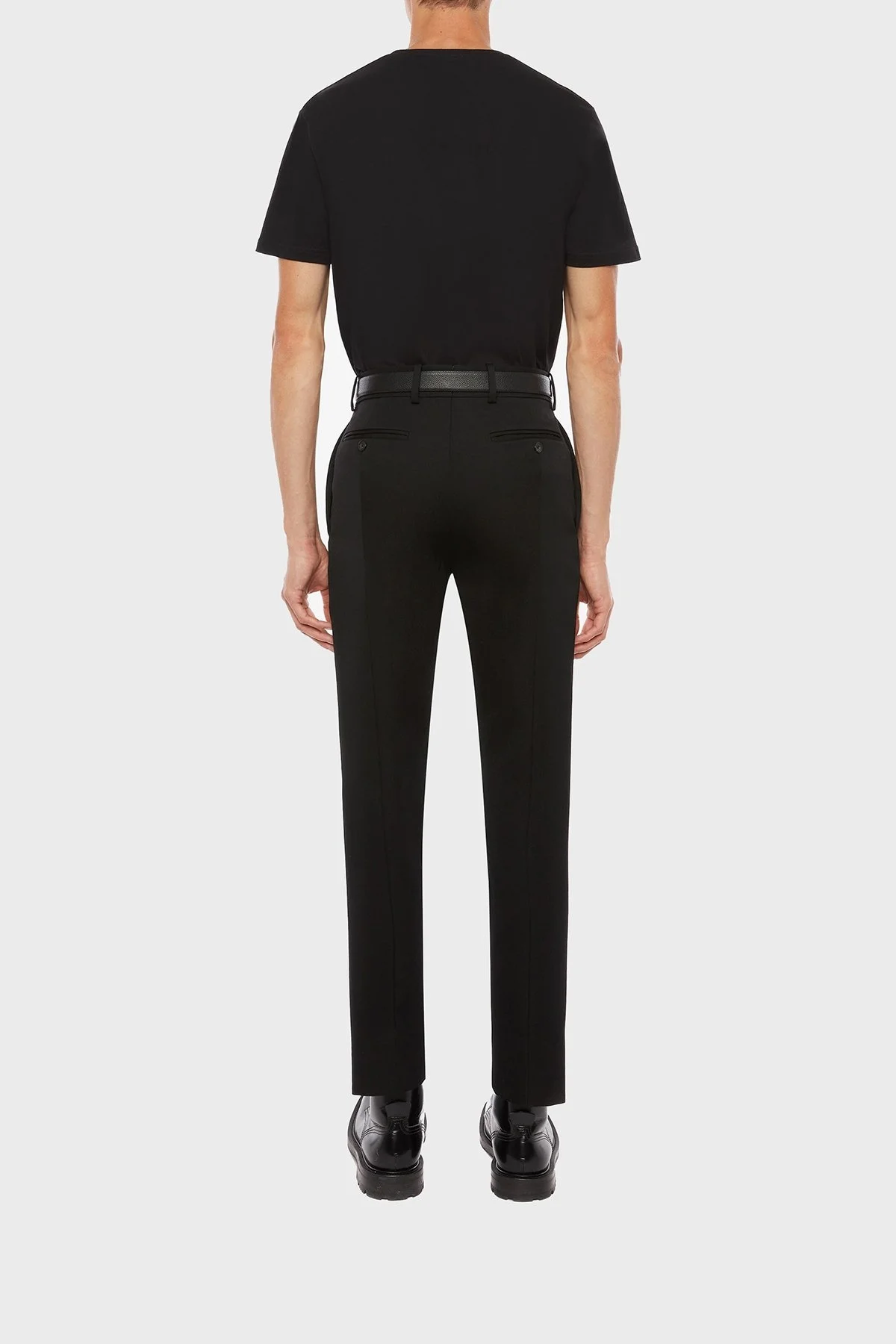 Alexander Mcqueen Pamuklu Baskılı Bisiklet Yaka Erkek T Shirt 649876QRZ56 0901 SİYAH - 3