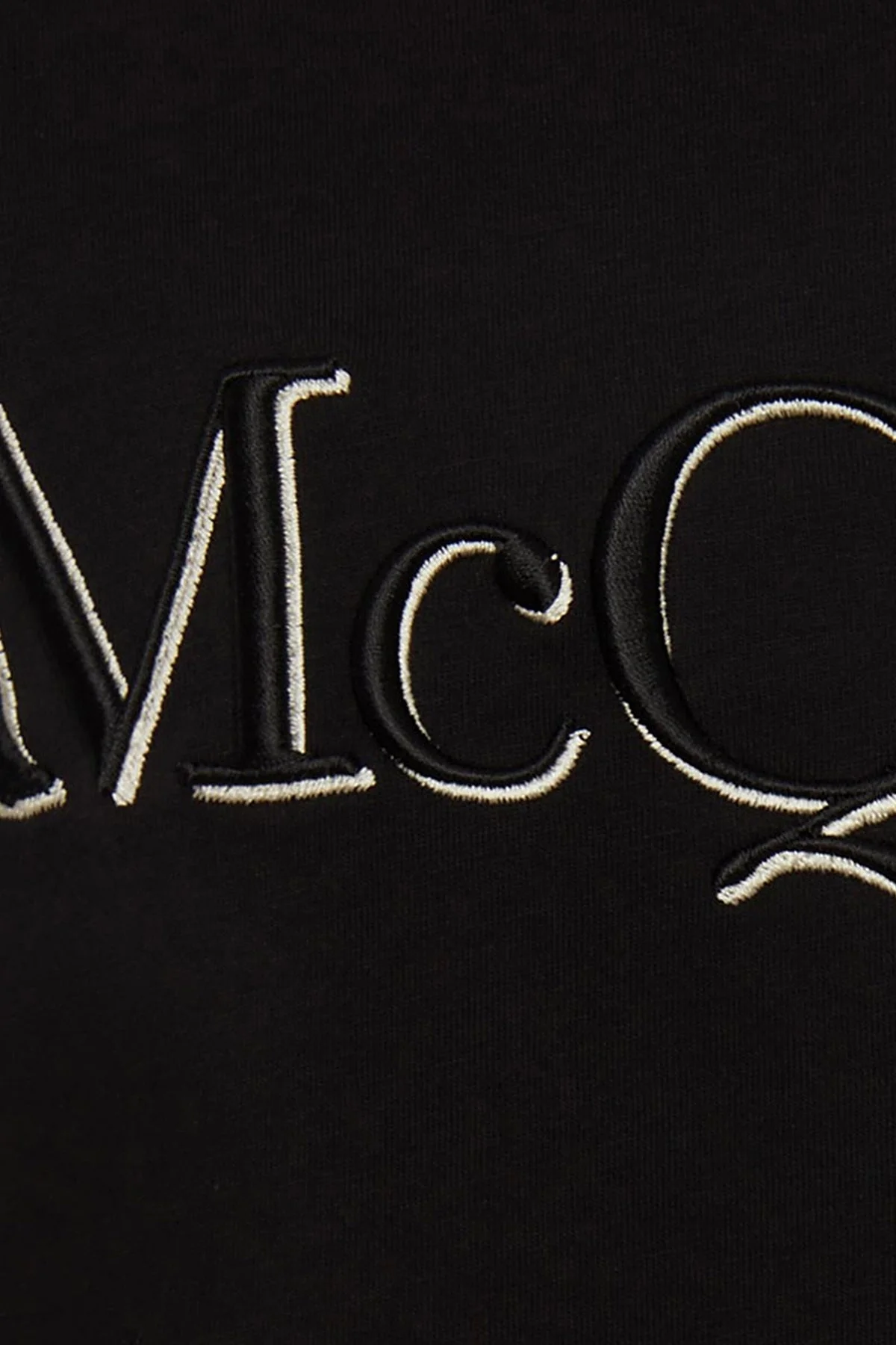 Alexander Mcqueen Pamuklu Baskılı Bisiklet Yaka Erkek T Shirt 649876QRZ56 0901 SİYAH - 5