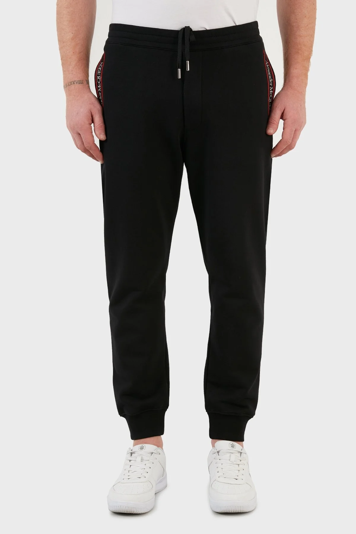 Mcqueen Pamuklu Cepli Jogger Erkek Pantolon 642664QRX75 0901 SİYAH - 9