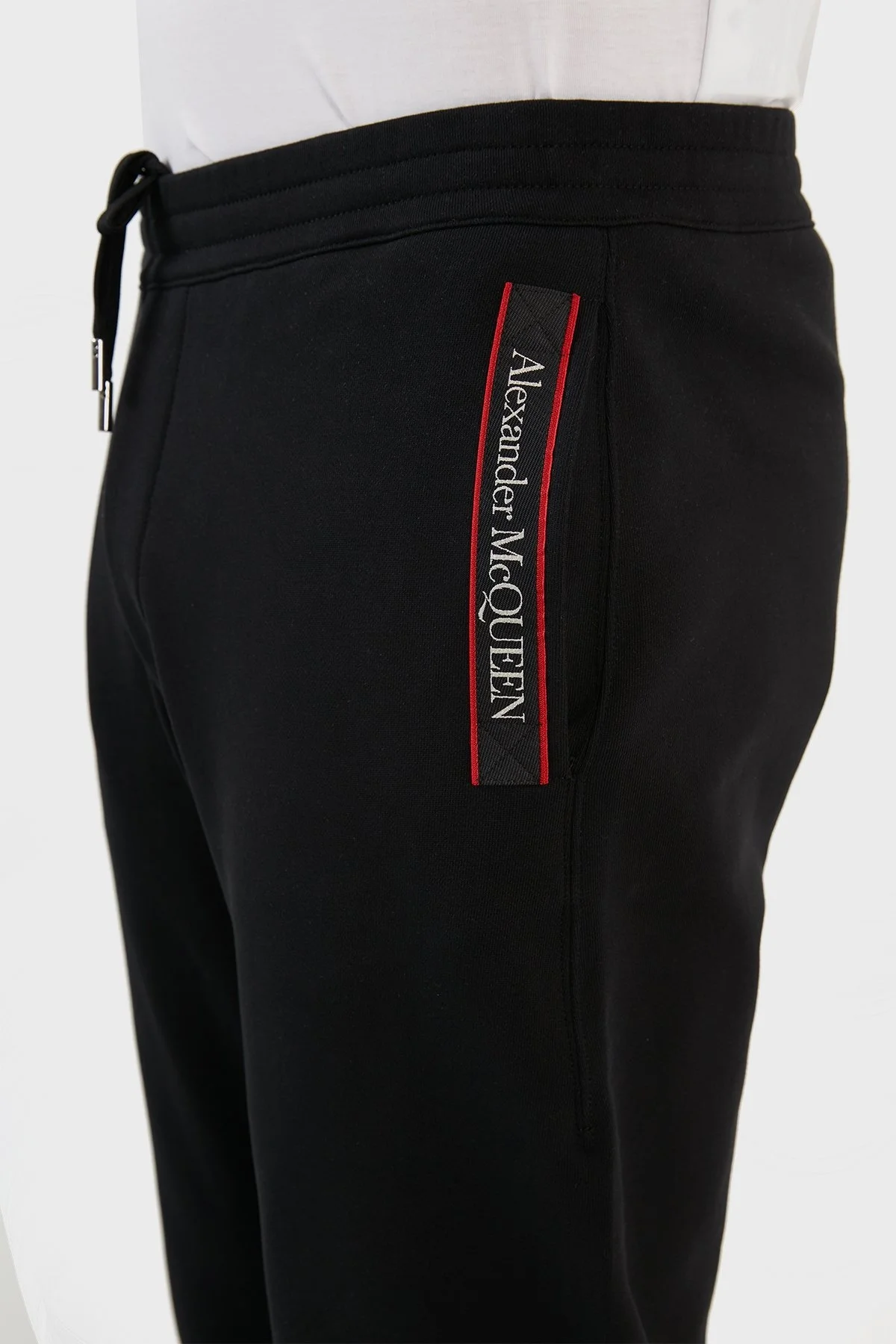 Mcqueen Pamuklu Cepli Jogger Erkek Pantolon 642664QRX75 0901 SİYAH - 12