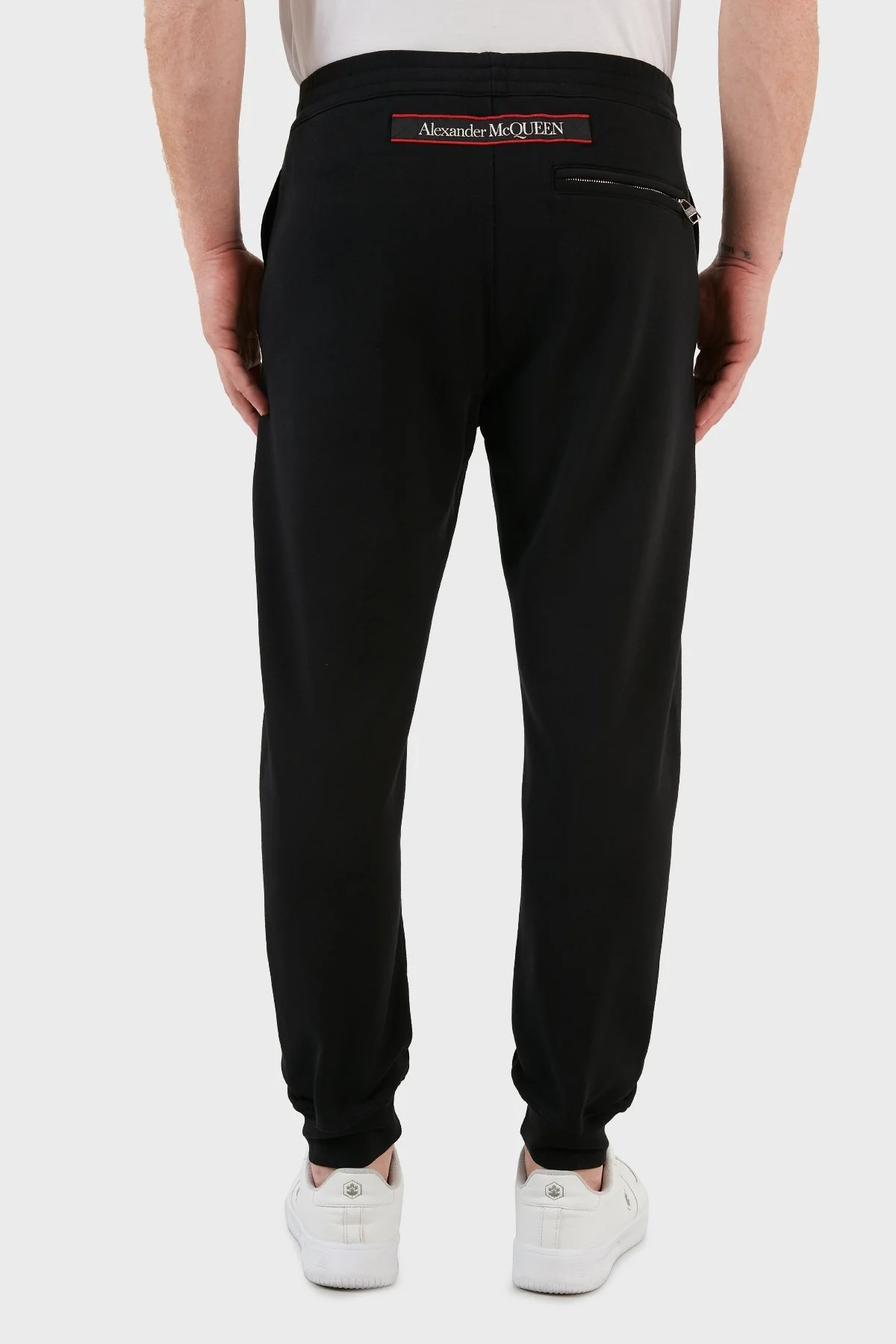 Mcqueen Pamuklu Cepli Jogger Erkek Pantolon 642664QRX75 0901 SİYAH - 13