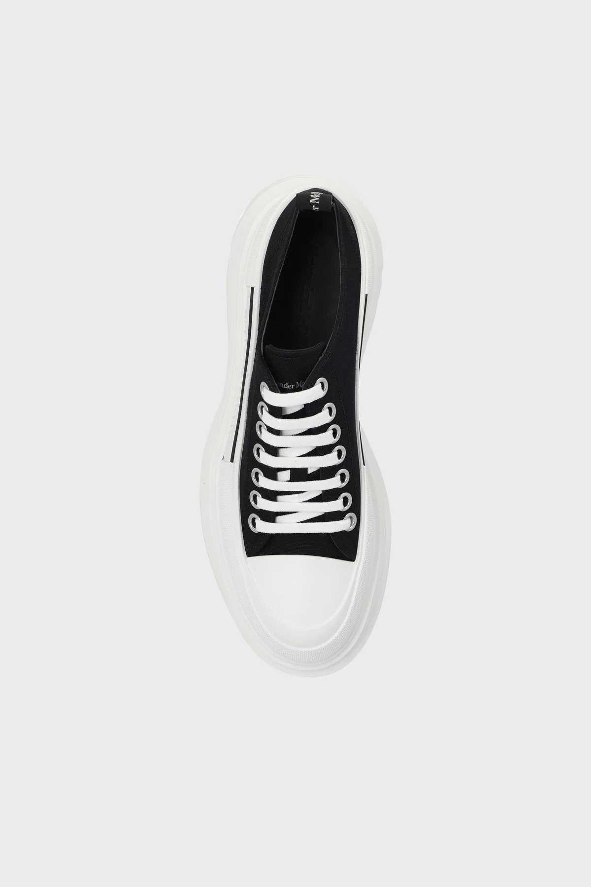 Alexander Mcqueen Sneaker Bayan Ayakkabı 697072 W4MV2 1070 SİYAH-BEYAZ - 5