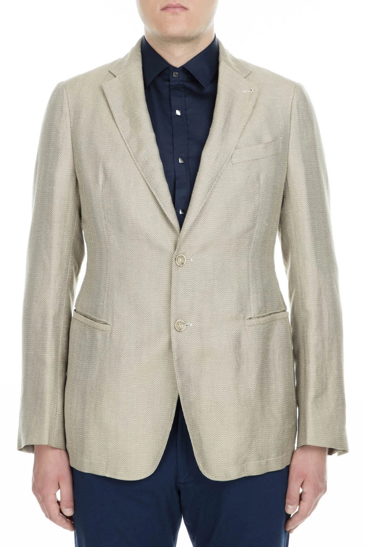 Armani Collezioni Regular Fit Düğmeli Tek Yırtmaçlı Erkek Ceket ZOX1751P0111 GRİ - 8