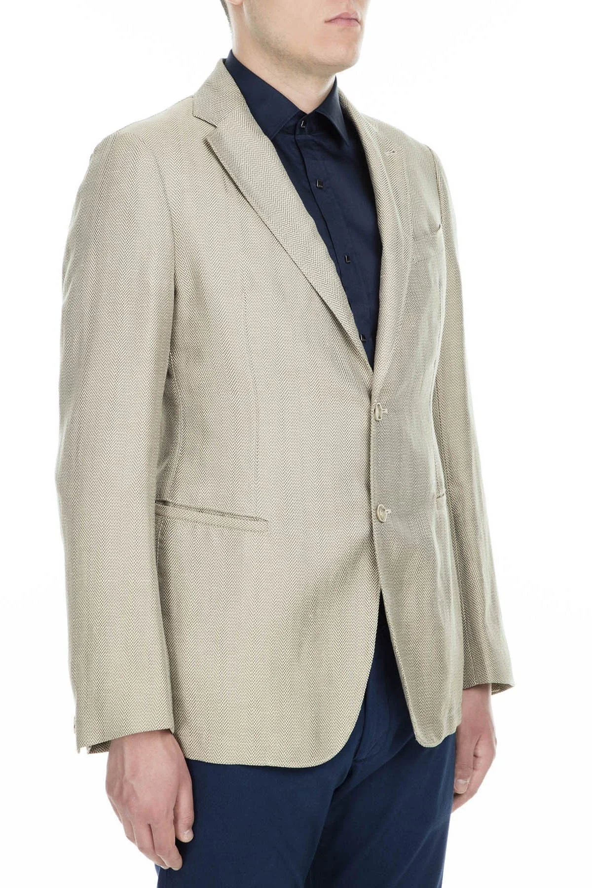 Armani Collezioni Regular Fit Düğmeli Tek Yırtmaçlı Erkek Ceket ZOX1751P0111 GRİ - 9