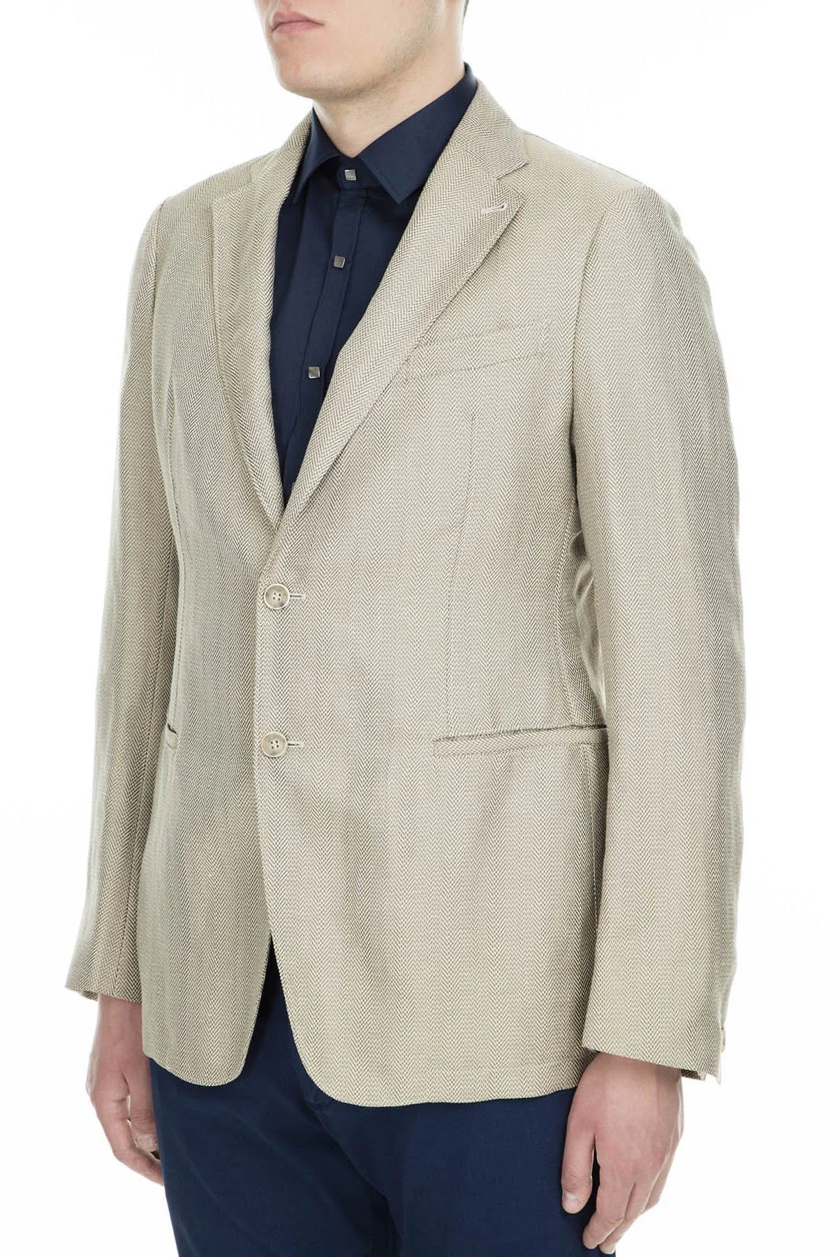 Armani Collezioni Regular Fit Düğmeli Tek Yırtmaçlı Erkek Ceket ZOX1751P0111 GRİ - 10