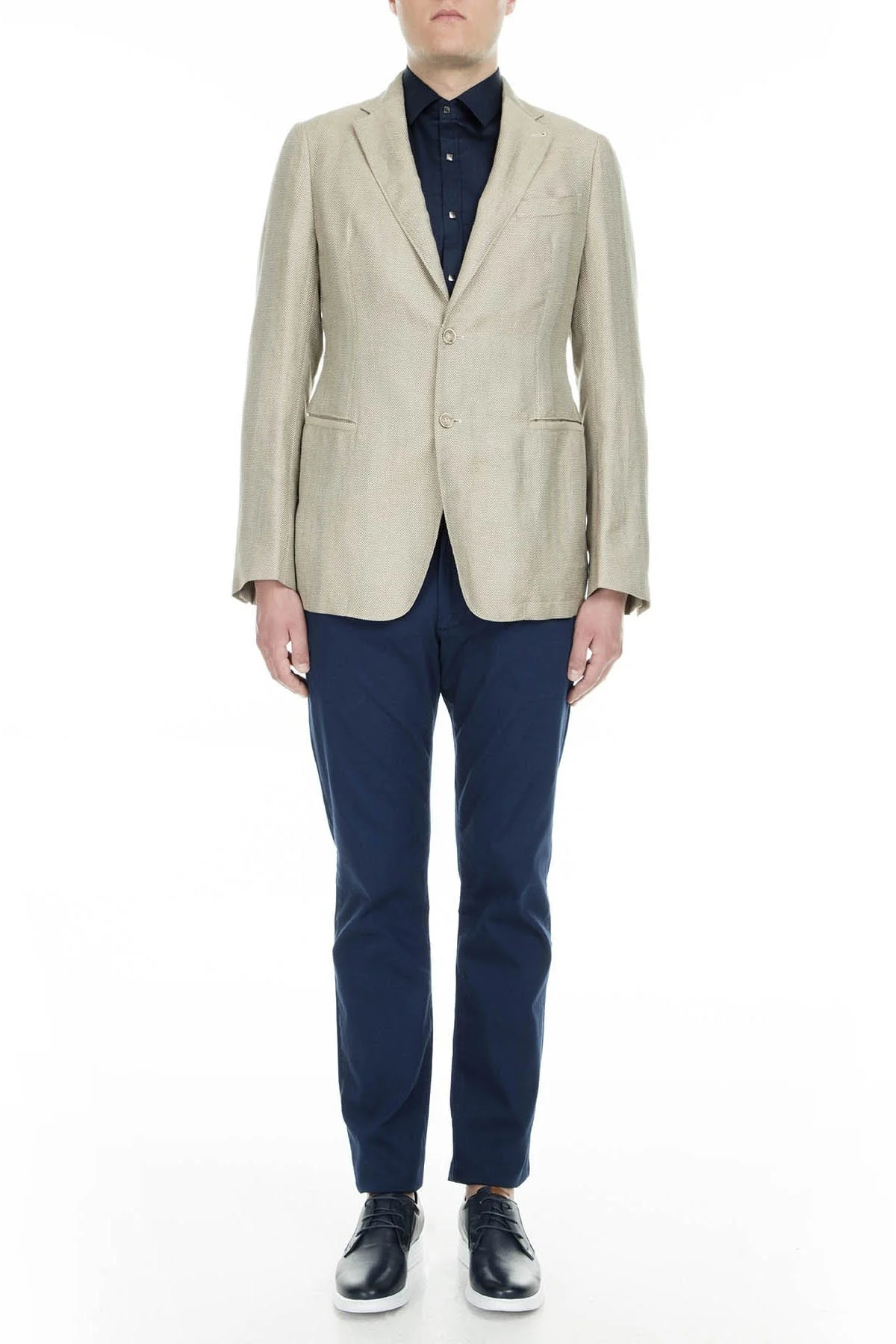 Armani Collezioni Regular Fit Düğmeli Tek Yırtmaçlı Erkek Ceket ZOX1751P0111 GRİ - 11