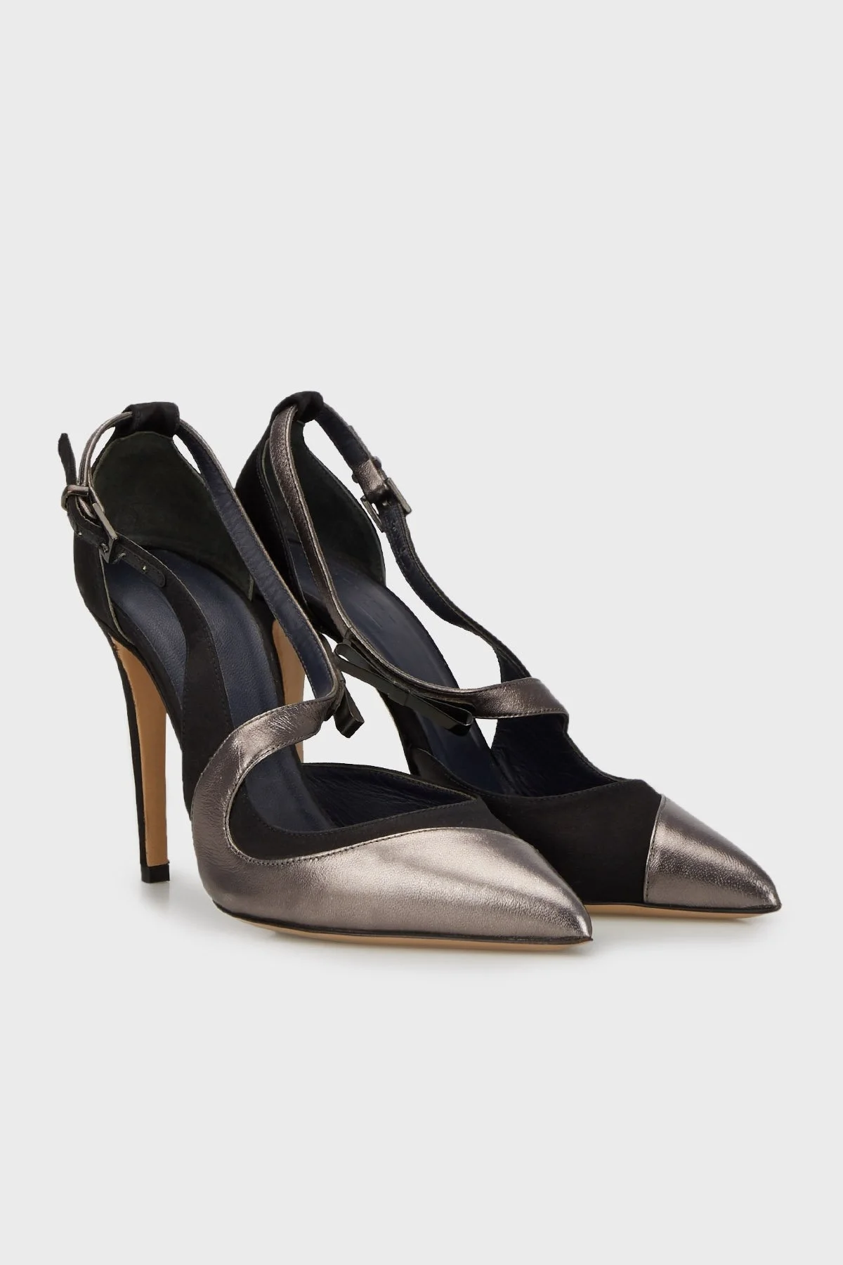 Armani Collezioni Topuklu Bayan Ayakkabı ZOX5K52ZH57267 C12 SİYAH-GÜMÜŞ - 3