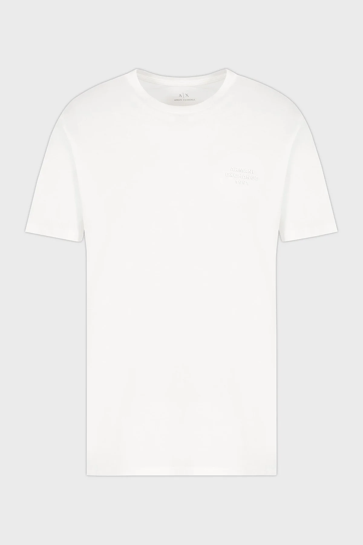 Armani Exchage % 100 Pamuk Regular Fit Basic Erkek T Shirt XM000752 AF12308 U0009 BEYAZ - 10