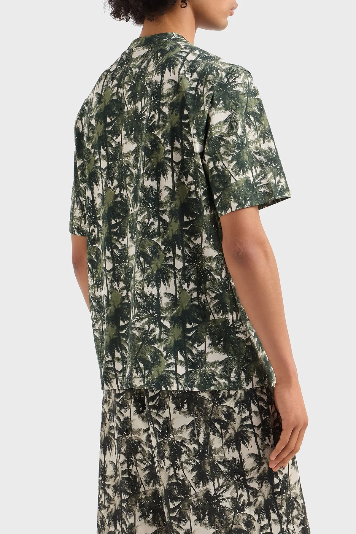 Armani Exchage % 100 Pamuk Regular Fit Bisiklet Yaka Desenli Erkek T Shirt XM001245 AF10356 F0039 BEYAZ - 8