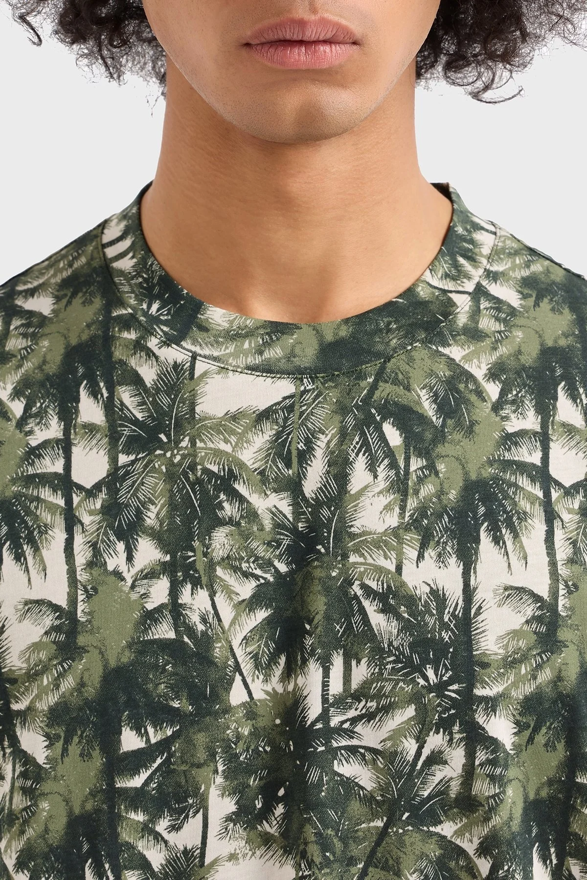 Armani Exchage % 100 Pamuk Regular Fit Bisiklet Yaka Desenli Erkek T Shirt XM001245 AF10356 F0039 BEYAZ - 9