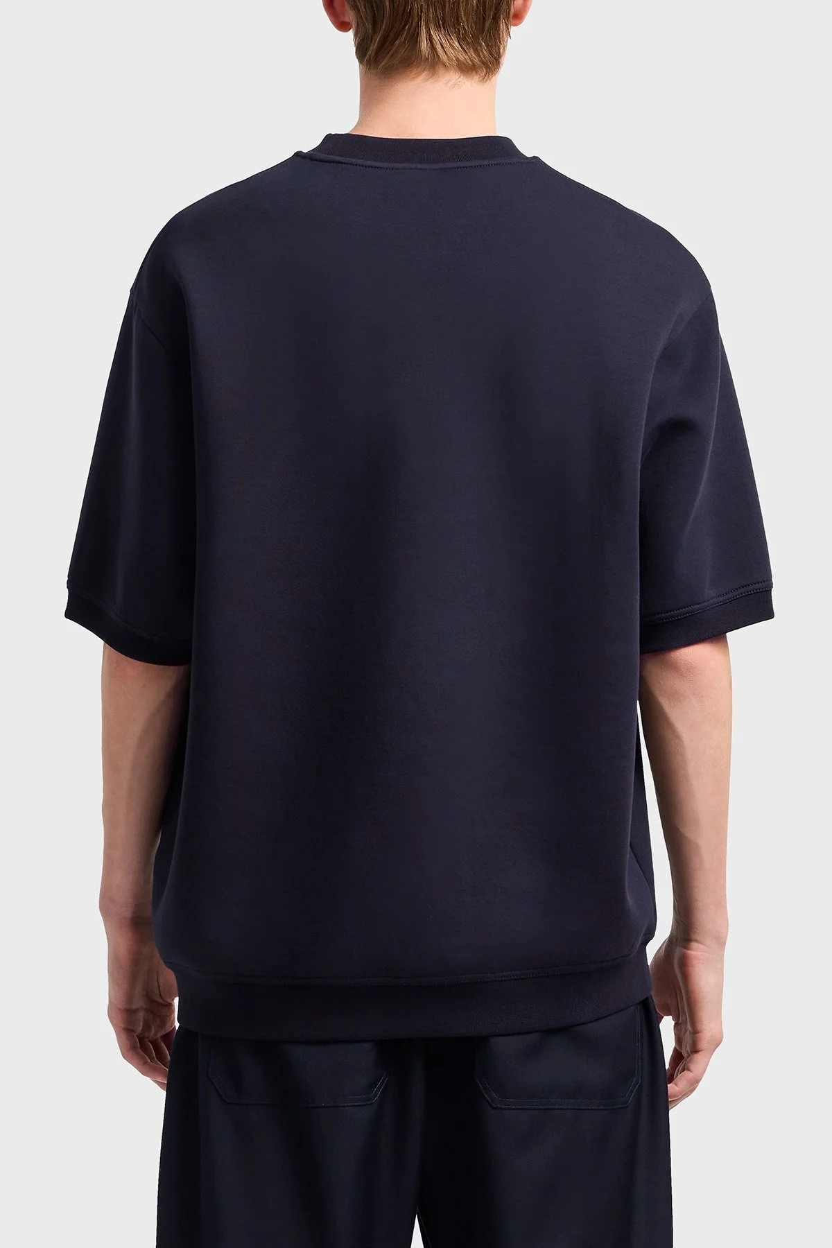 Armani Exchage Streç Pamuklu Regular Fit Bisiklet Yaka Erkek T Shirt XM000290 AF10818 UB101 LACİVERT - 8