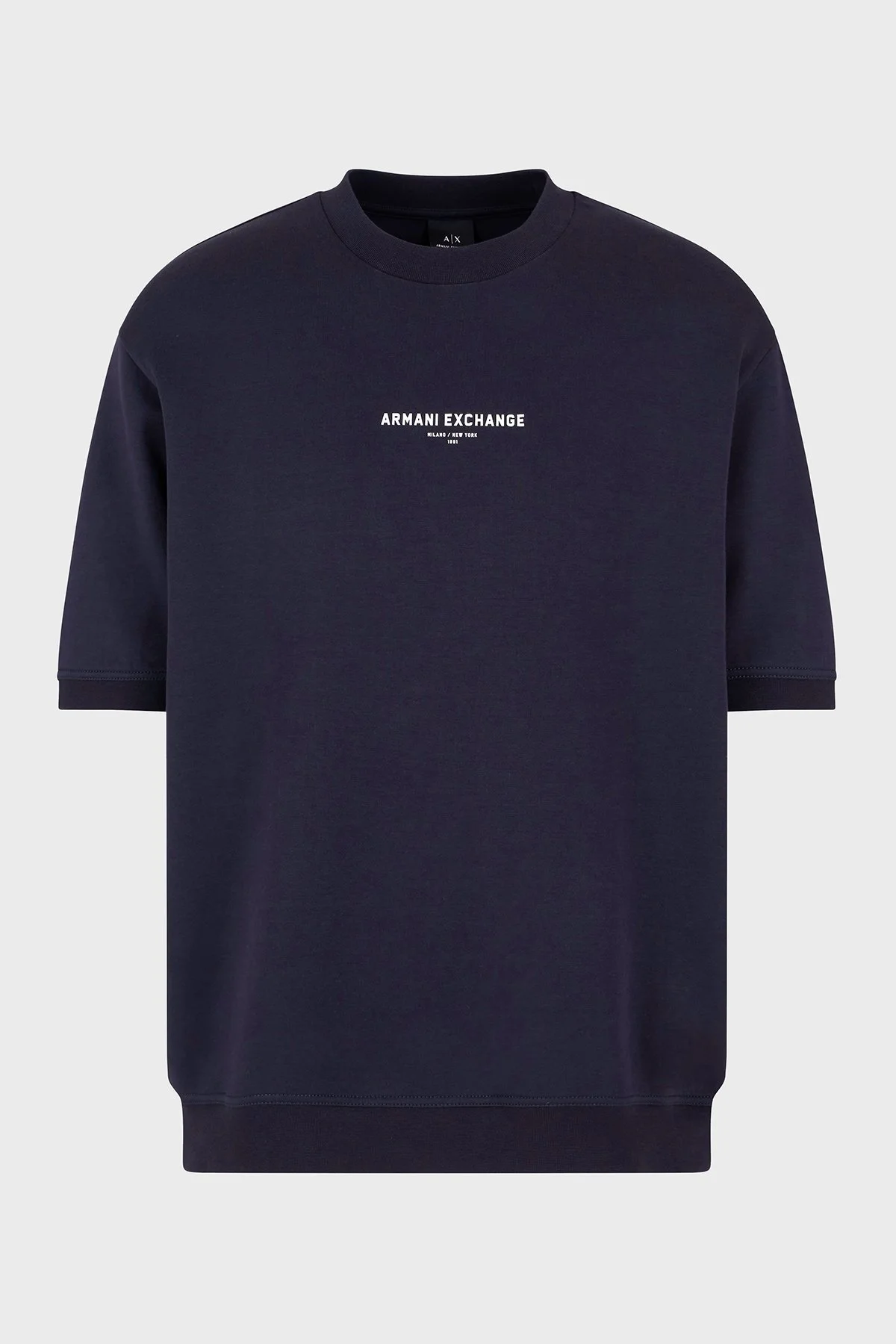 Armani Exchage Streç Pamuklu Regular Fit Bisiklet Yaka Erkek T Shirt XM000290 AF10818 UB101 LACİVERT - 10