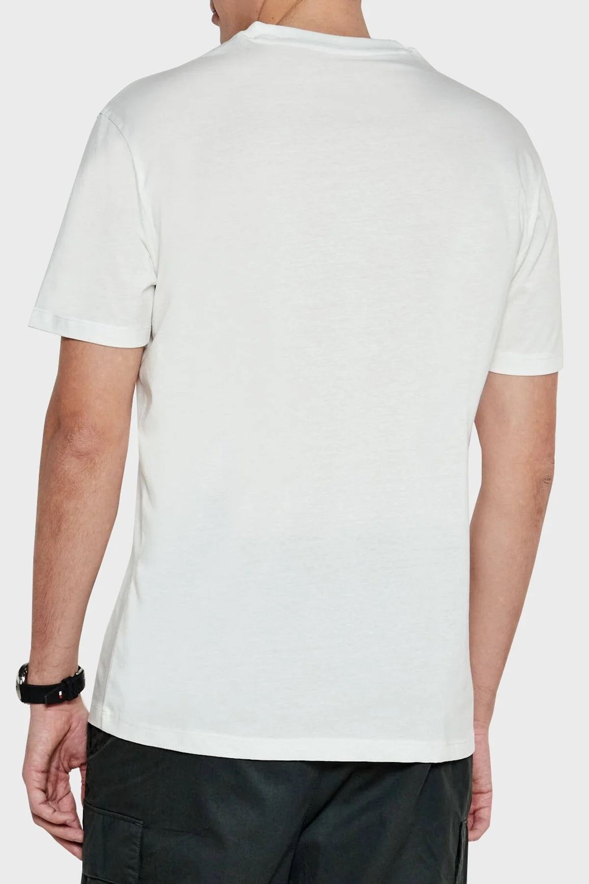 Armani Exchage % 100 Pamuk Regular Fit Bisiklet Yaka Erkek T Shirt XM000327 AF10364 U0009 BEYAZ - 7