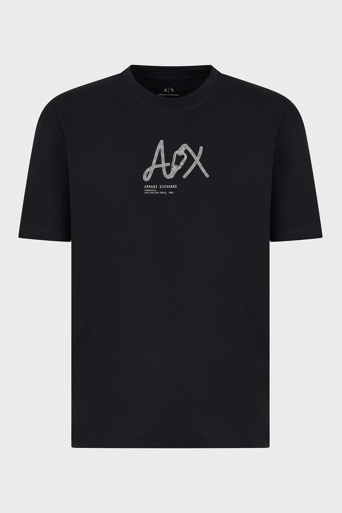 Armani Exchage % 100 Pamuk Regular Fit Bisiklet Yaka Erkek T Shirt XM000566 AF10334 UC001 SİYAH - 10