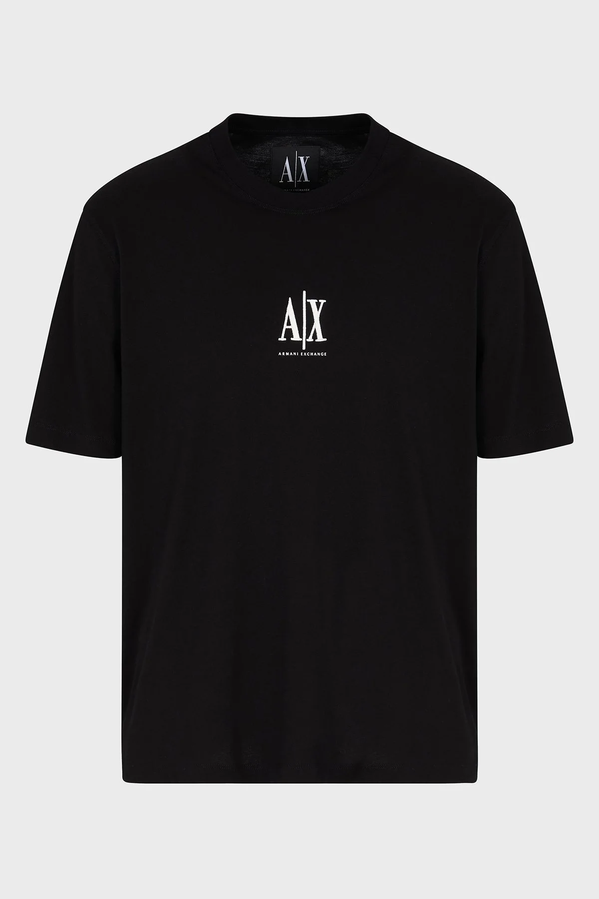 Armani Exchage % 100 Pamuk Regular Fit Bisiklet Yaka Logolu Erkek T Shirt XM000363 AF12308 UC001 SİYAH - 6