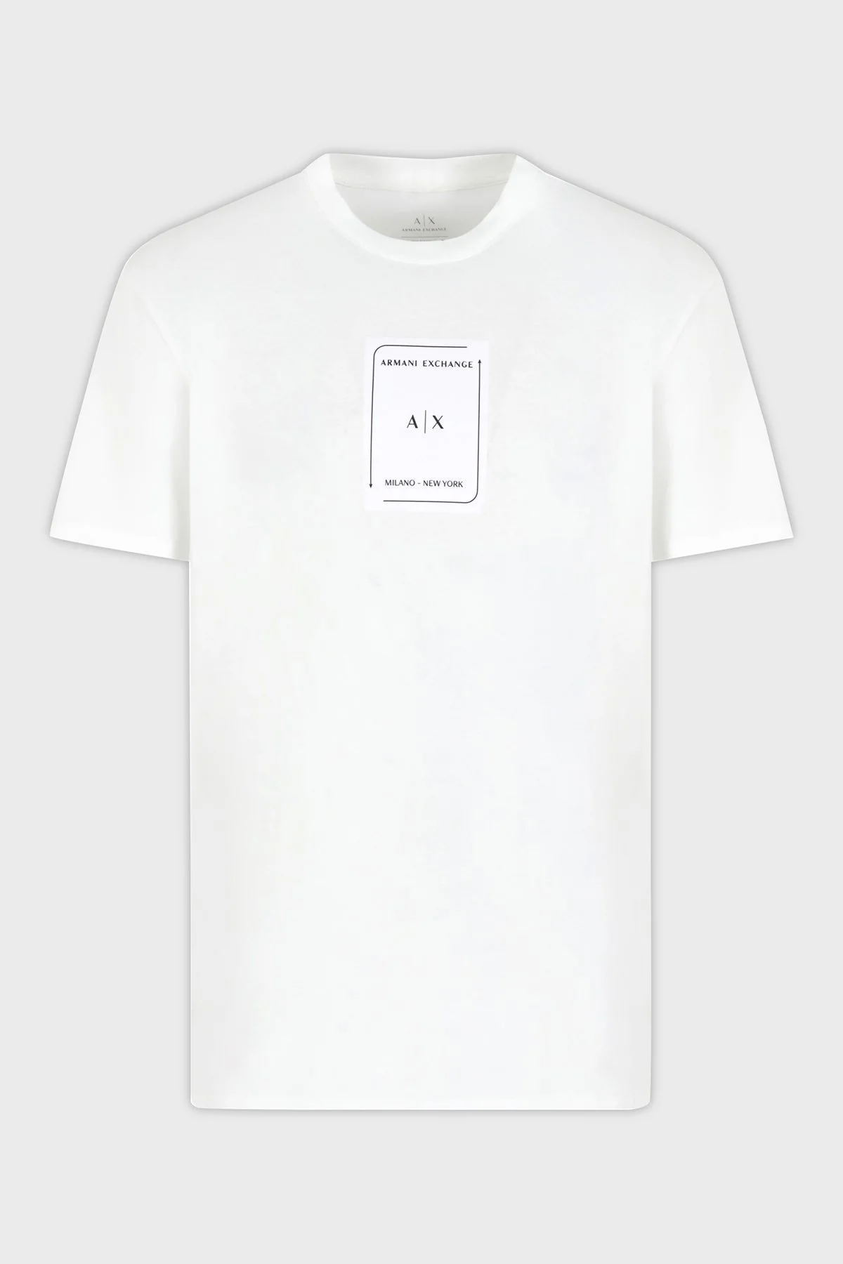 Armani Exchage % 100 Pamuk Regular Fit Bisiklet Yaka Logolu Erkek T Shirt XM000570 AF10356 U0009 BEYAZ - 10