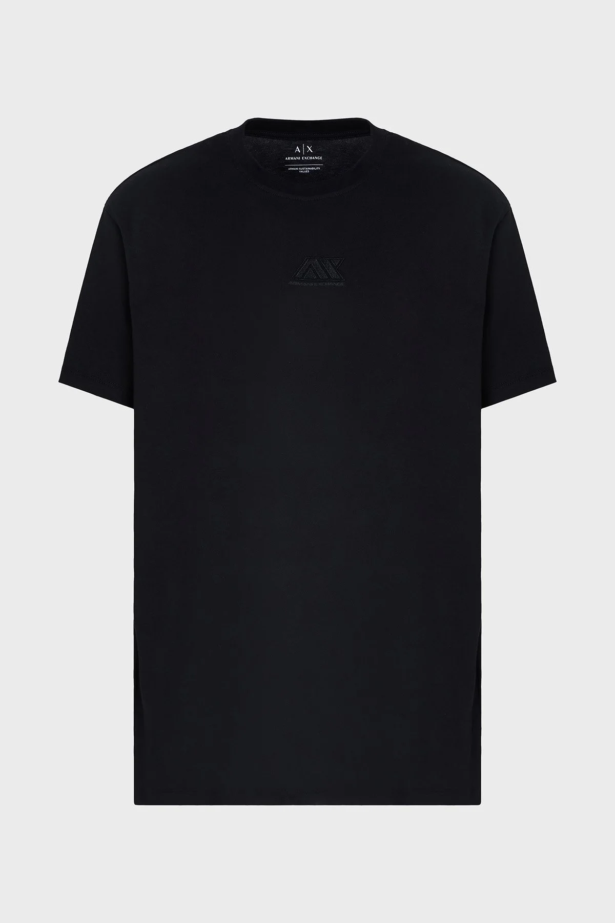 Armani Exchage % 100 Pamuk Regular Fit Bisiklet Yaka Logolu Erkek T Shirt XM000754 AF13106 UC001 SİYAH - 14