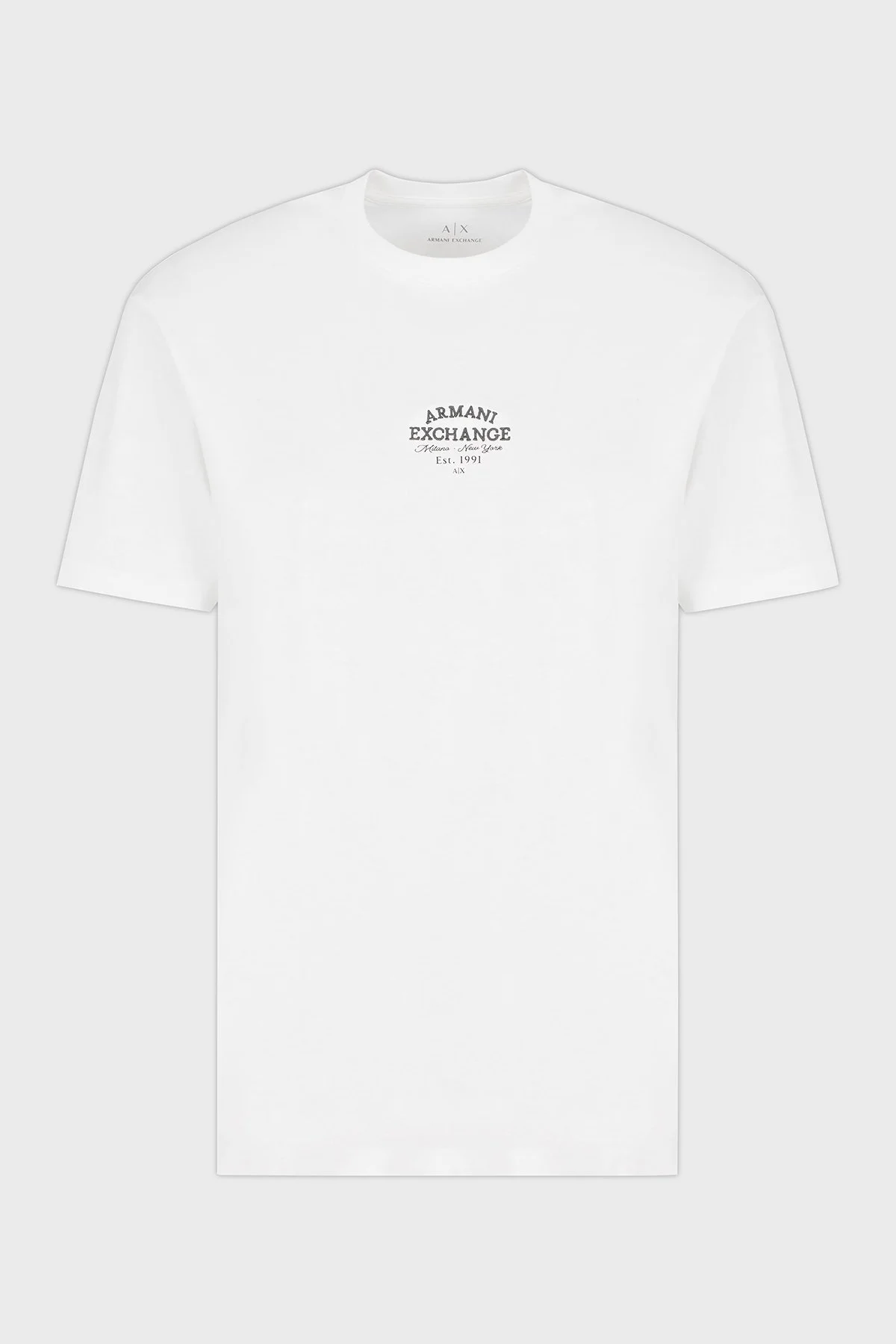 Armani Exchage % 100 Pamuk Regular Fit Bisiklet Yaka Logolu Erkek T Shirt XM000761 AF12308 U0009 BEYAZ - 10