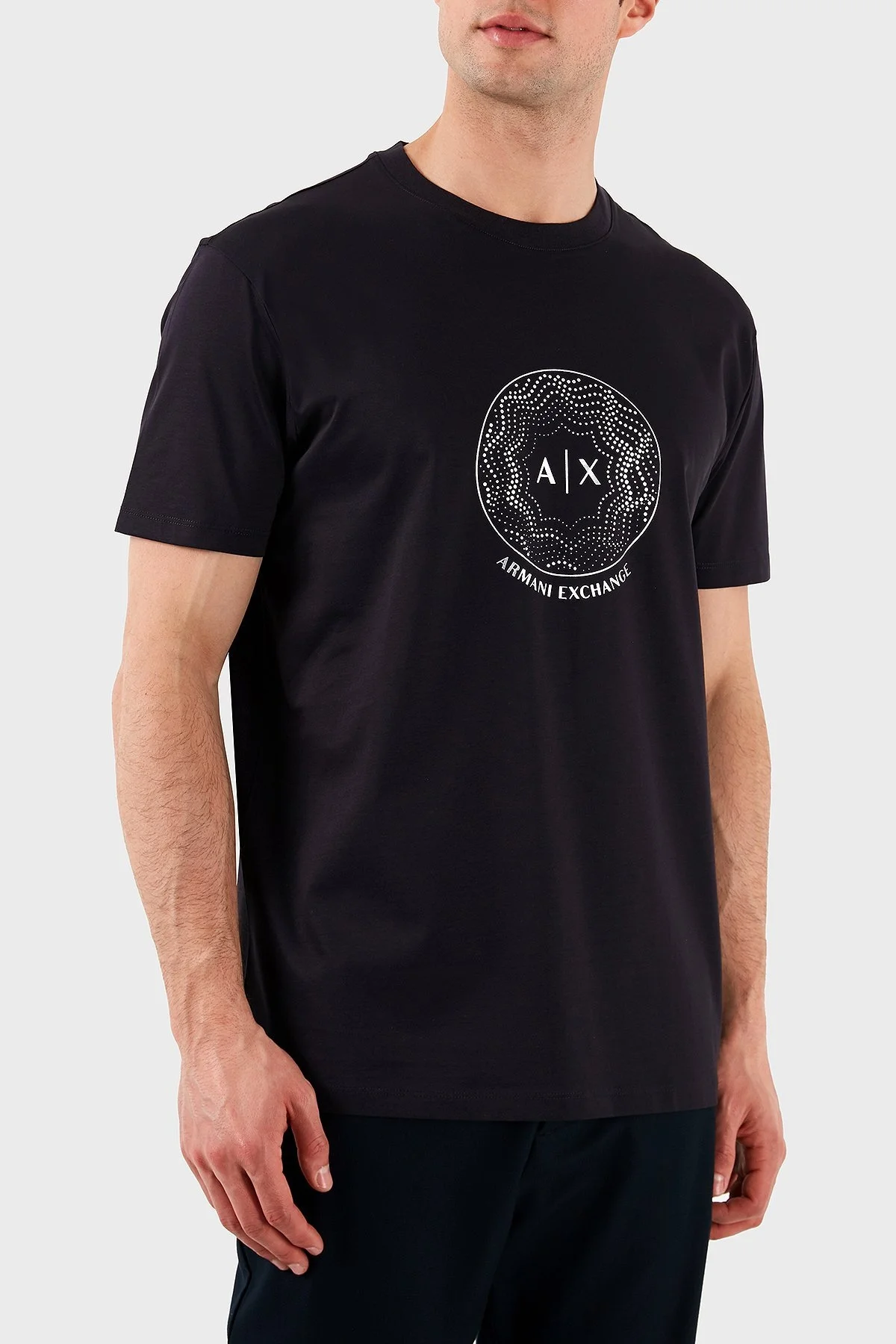 Armani Exchage %100 Pamuk Regular Fit Logolu Erkek T Shirt XM000328 AF10364 UB101 LACİVERT - 2