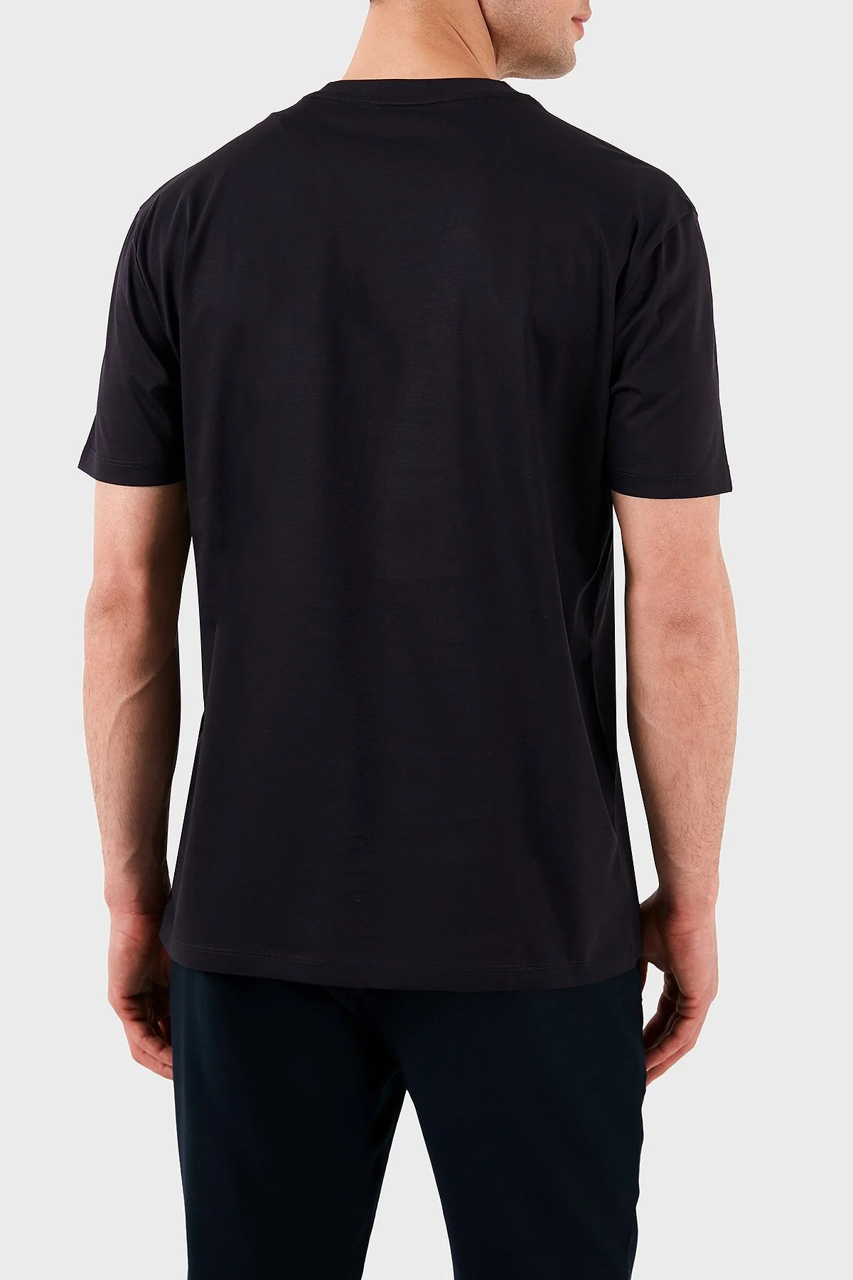 Armani Exchage %100 Pamuk Regular Fit Logolu Erkek T Shirt XM000328 AF10364 UB101 LACİVERT - 3